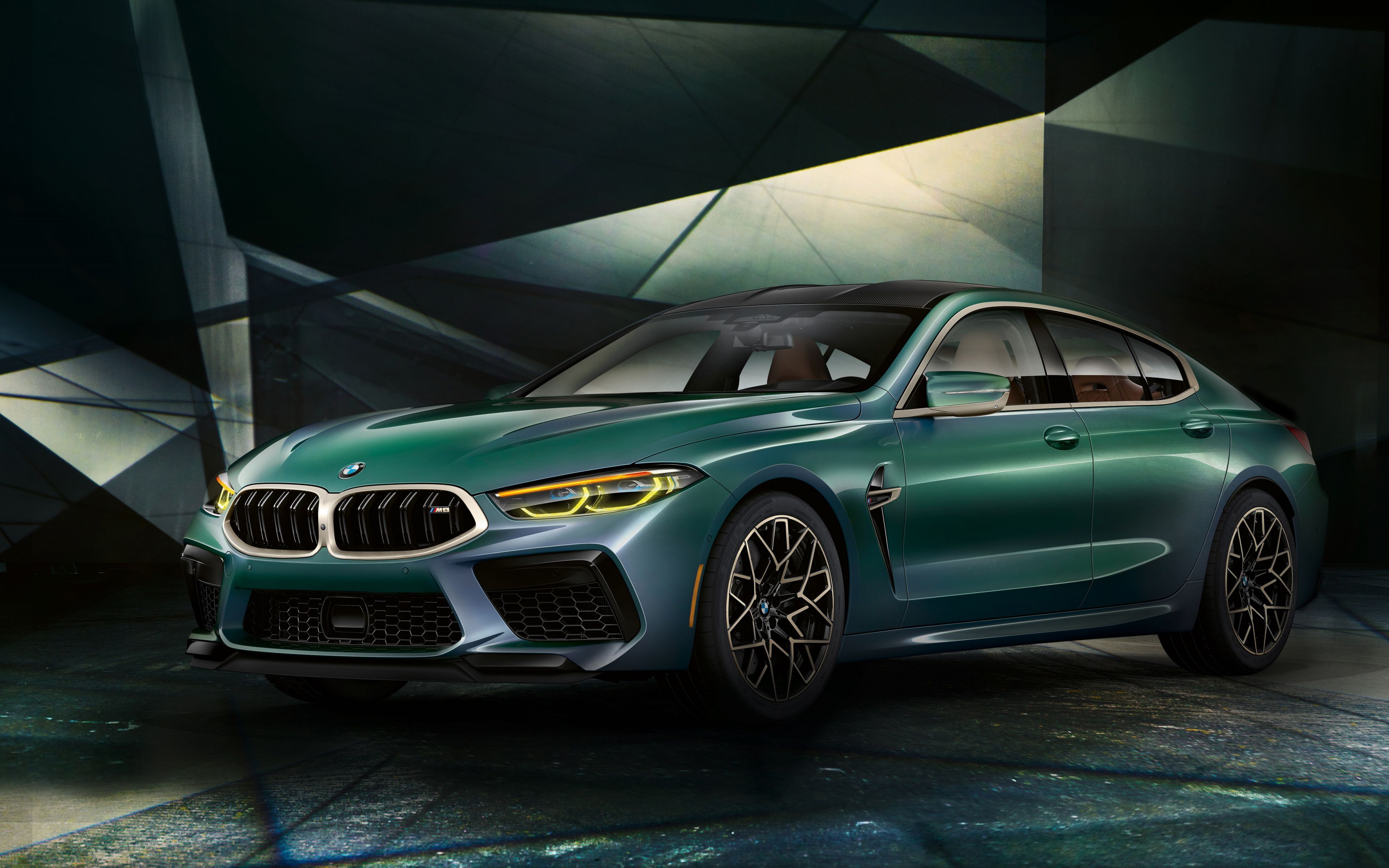 Free download 3840x2400 2020 BMW M8 Gran Coupe first edition green car [3840x2400] for your Desktop, Mobile & Tablet