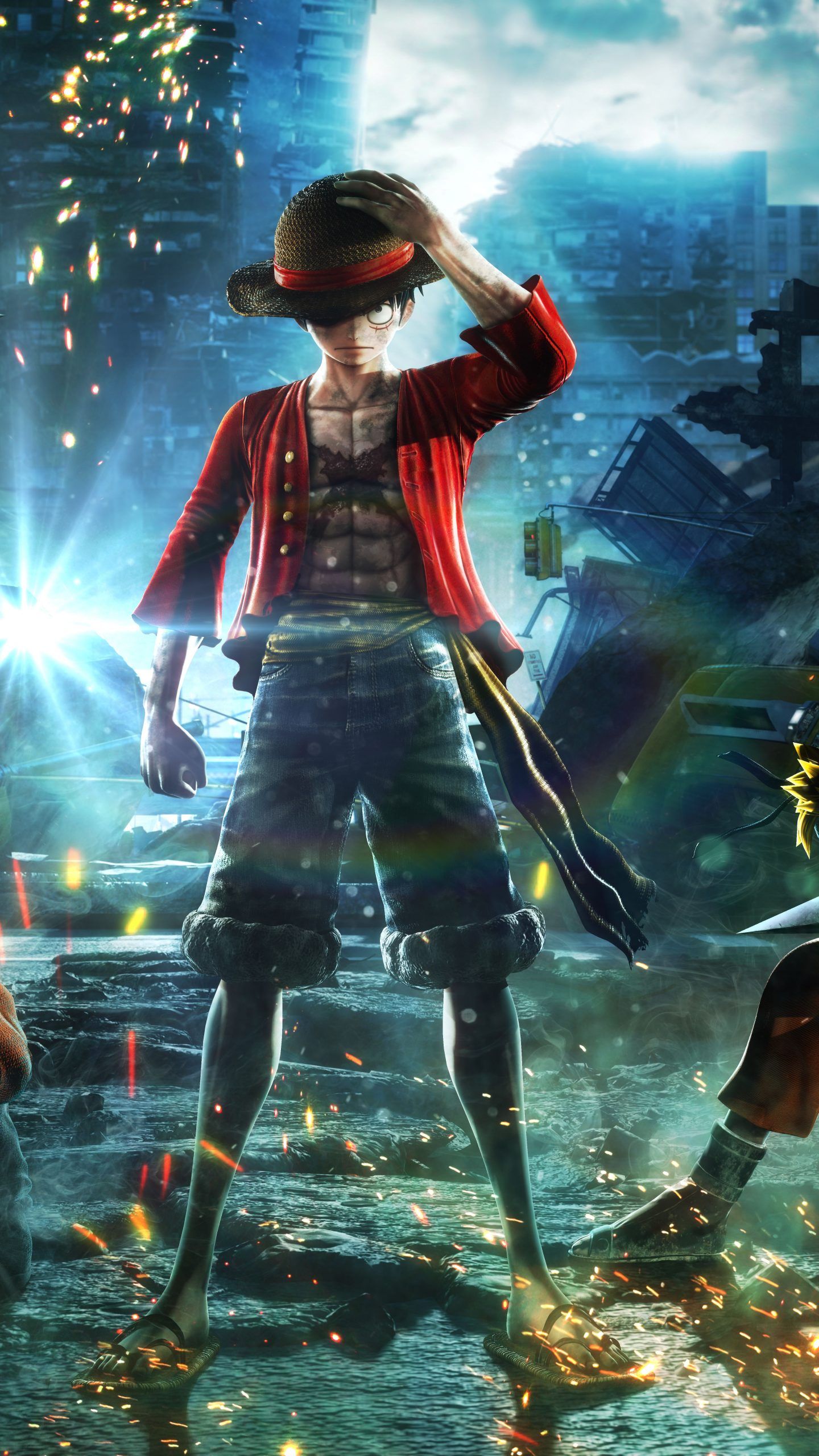 Goku Monkey D Luffy Naruto Jump Force 8K Wallpaper