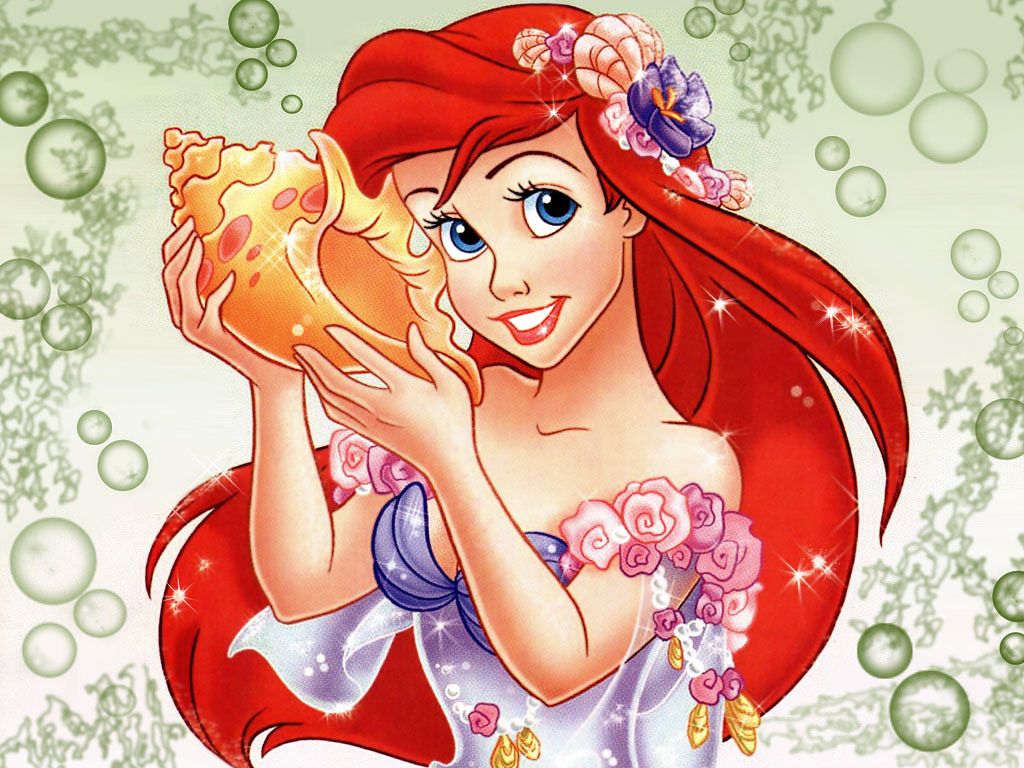 Princess Wallpaper Background: Disney Little Mermaid Princess Wallpaper Background