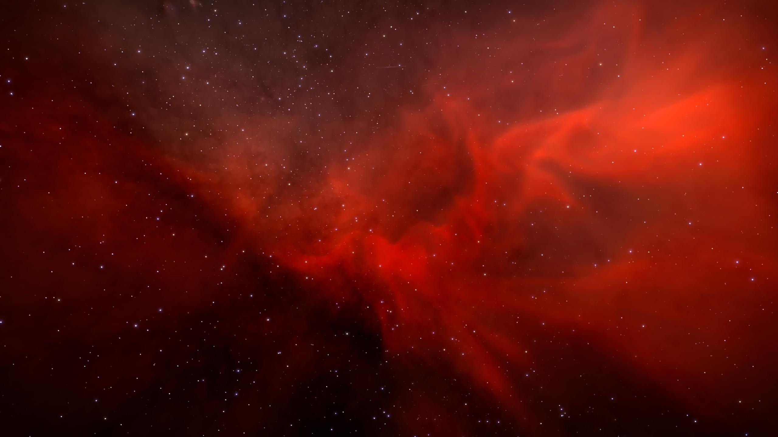 1440p Red Space Wallpaper