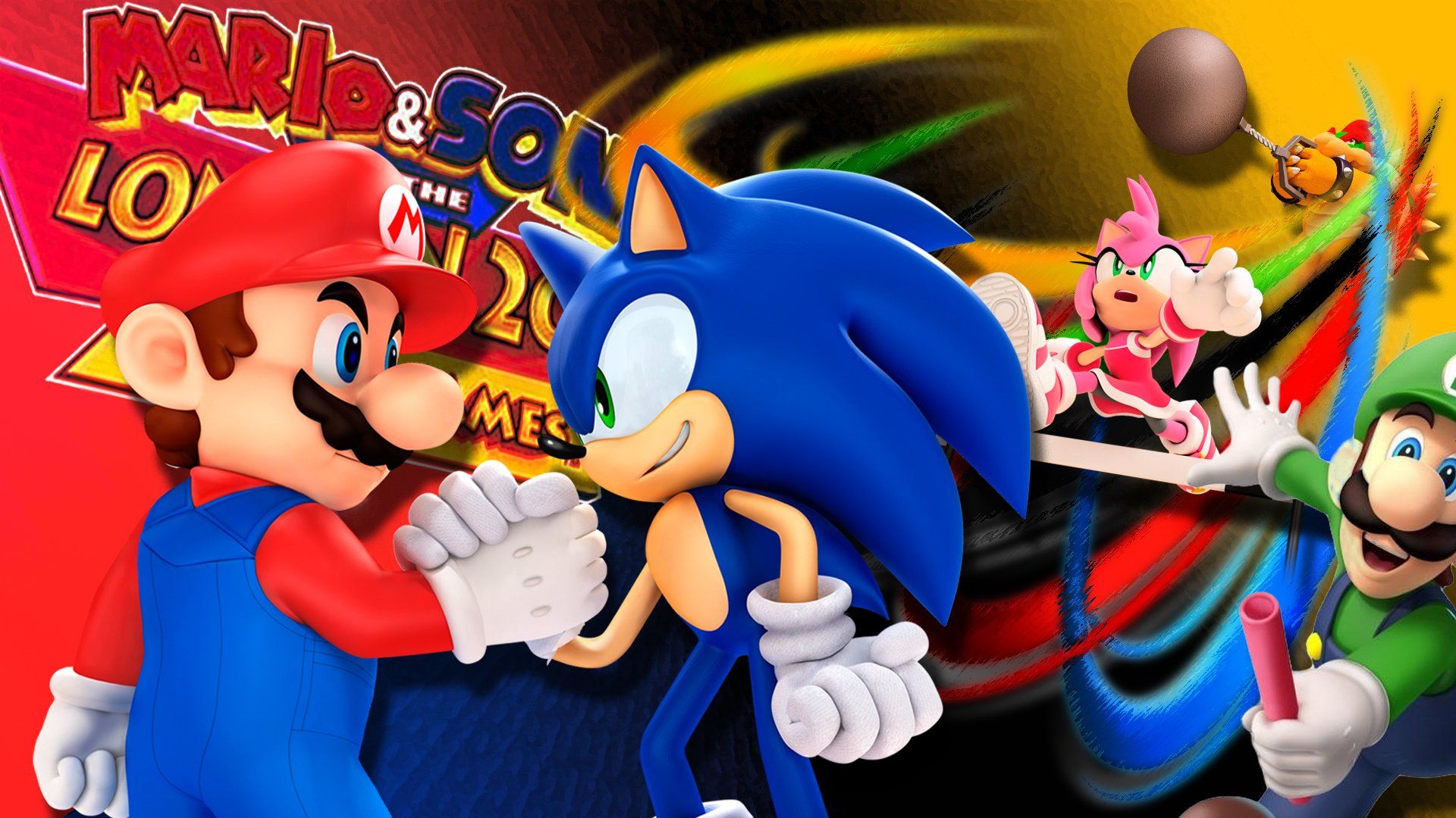Title Video Game Mario & Sonic At The London Says The N Word HD Wallpaper