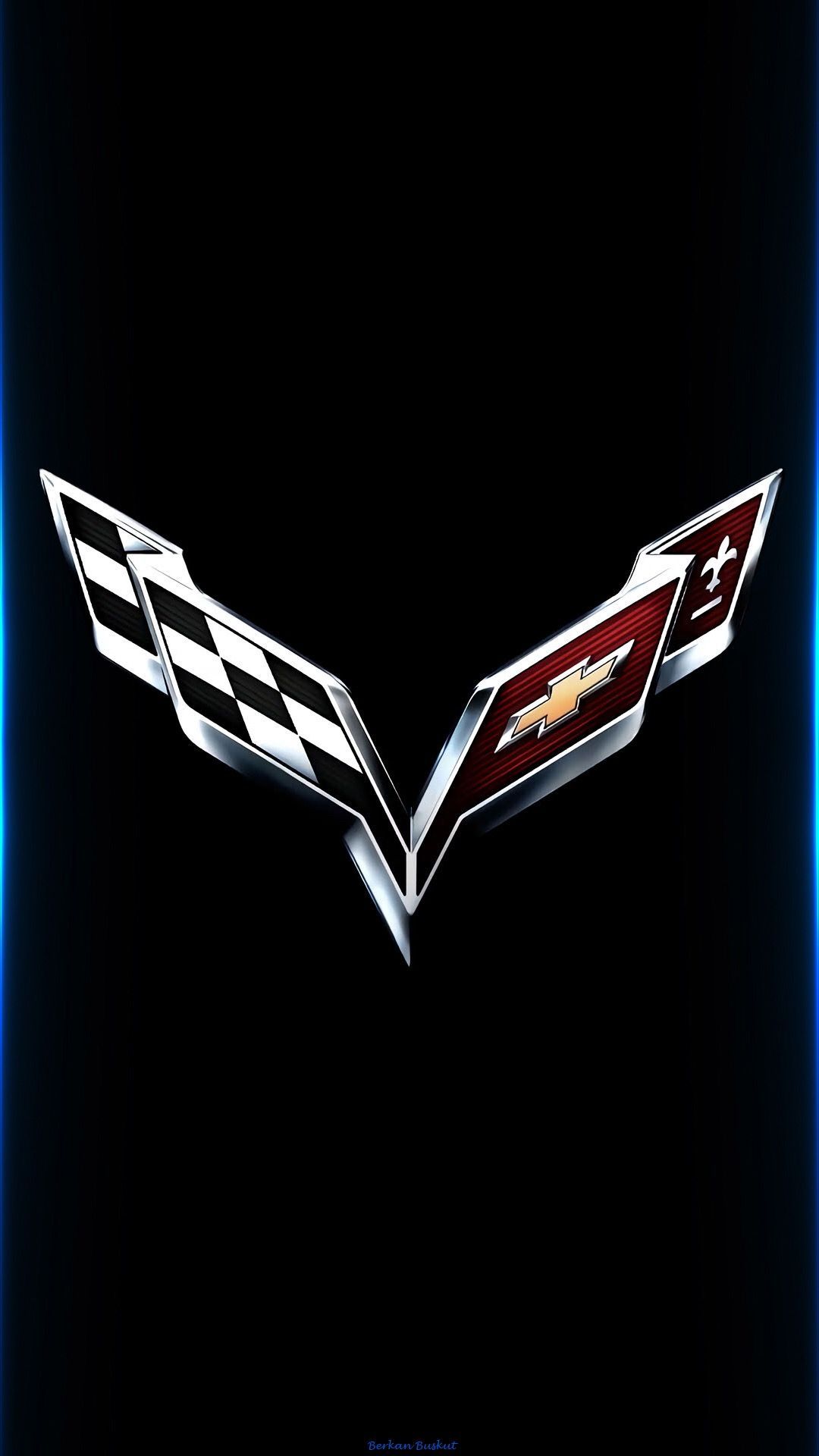 Corvette logo wallpaper. Corvette, Car brands logos, Chevrolet wallpaper