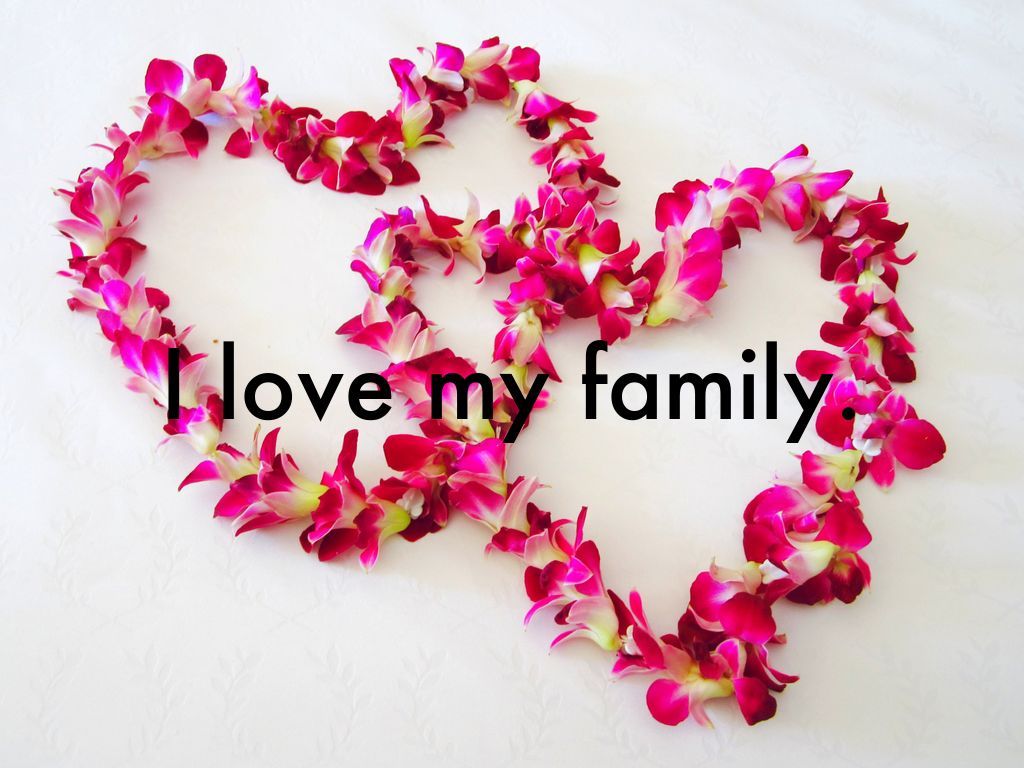 I Love My Family Wallpaper Abstract HD Background