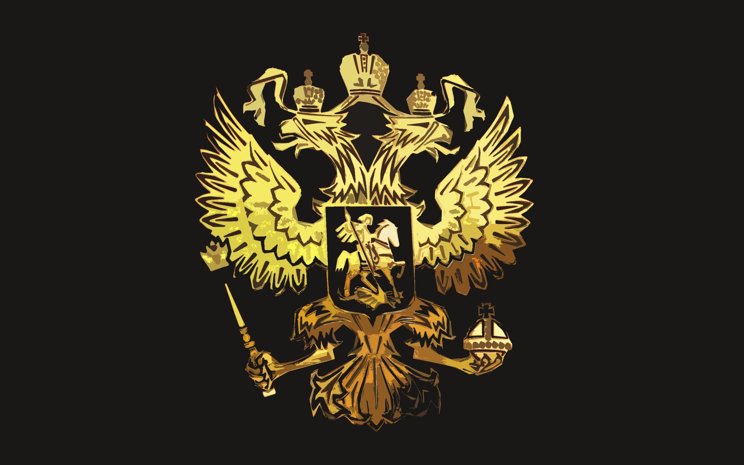 Download Wallpaper Heraldic Shield, Russia, Grunge, Coat Of Arms, Russian Federation, The Coat Of Arms Of Russia, Gold, Double Headed Eagle For Desktop With Resolution 2560x1600. High Quality HD Picture Wallpaper
