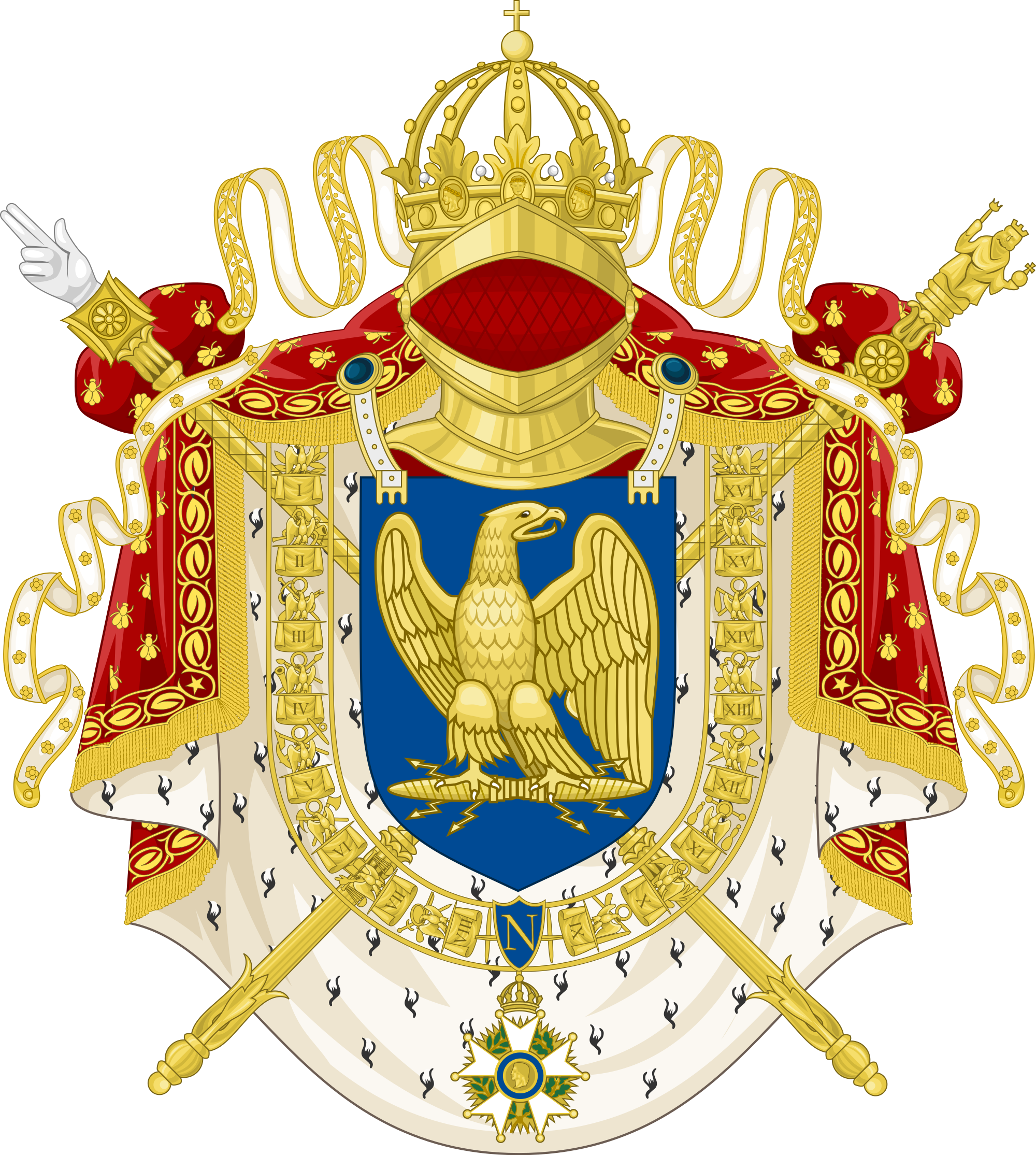 Imperial Coat Of Arms Of France (1804 1815).svg