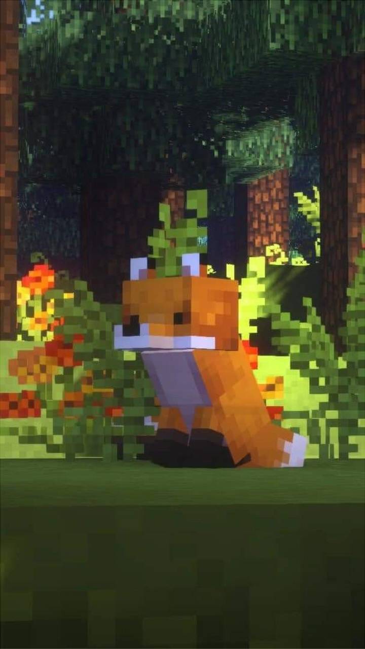 Minecraft Fox wallpaper