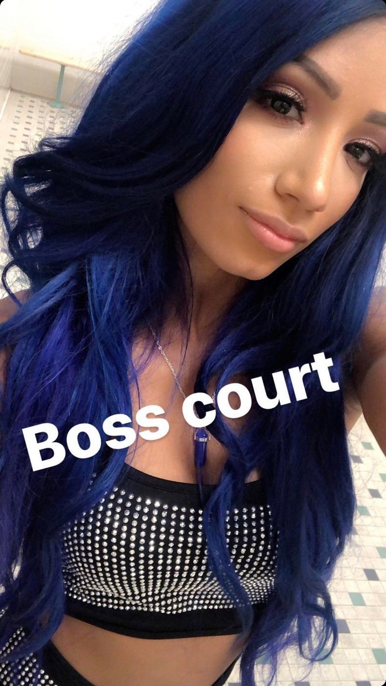Sasha Banks Blue Hair