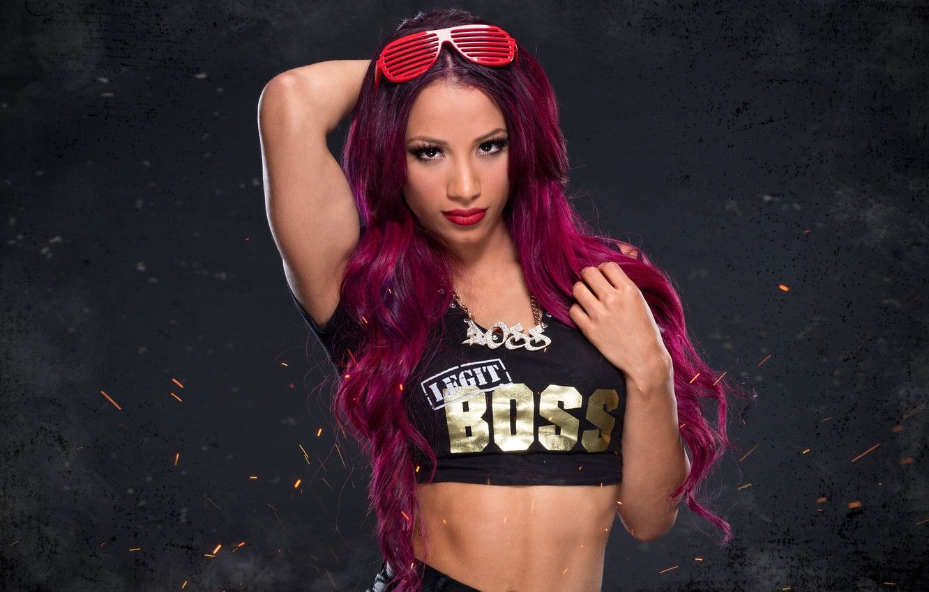 Wallpaper pose, sport, Boss, wrestler, hair, WWE, Boss, Divas, wrestling, Sasha Banks, Sasha Banks image for desktop, section девушки