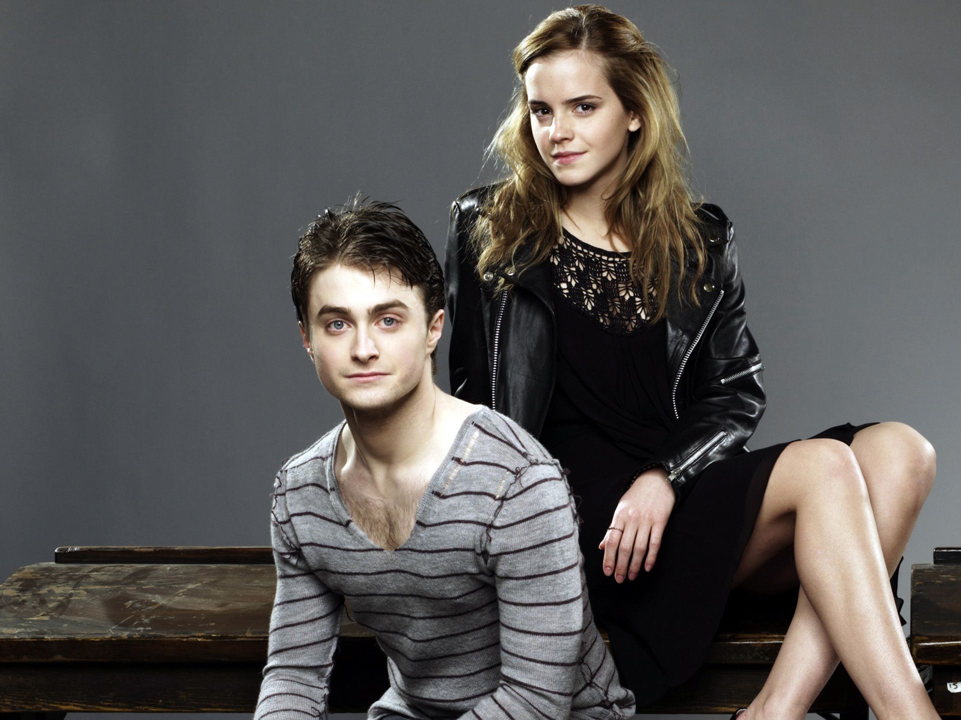 Daniel Radcliffe&Emma Watson Wallpaper: Emma Watson with Daniel Radcliffe. Daniel radcliffe, Emma watson wallpaper, Emma watson