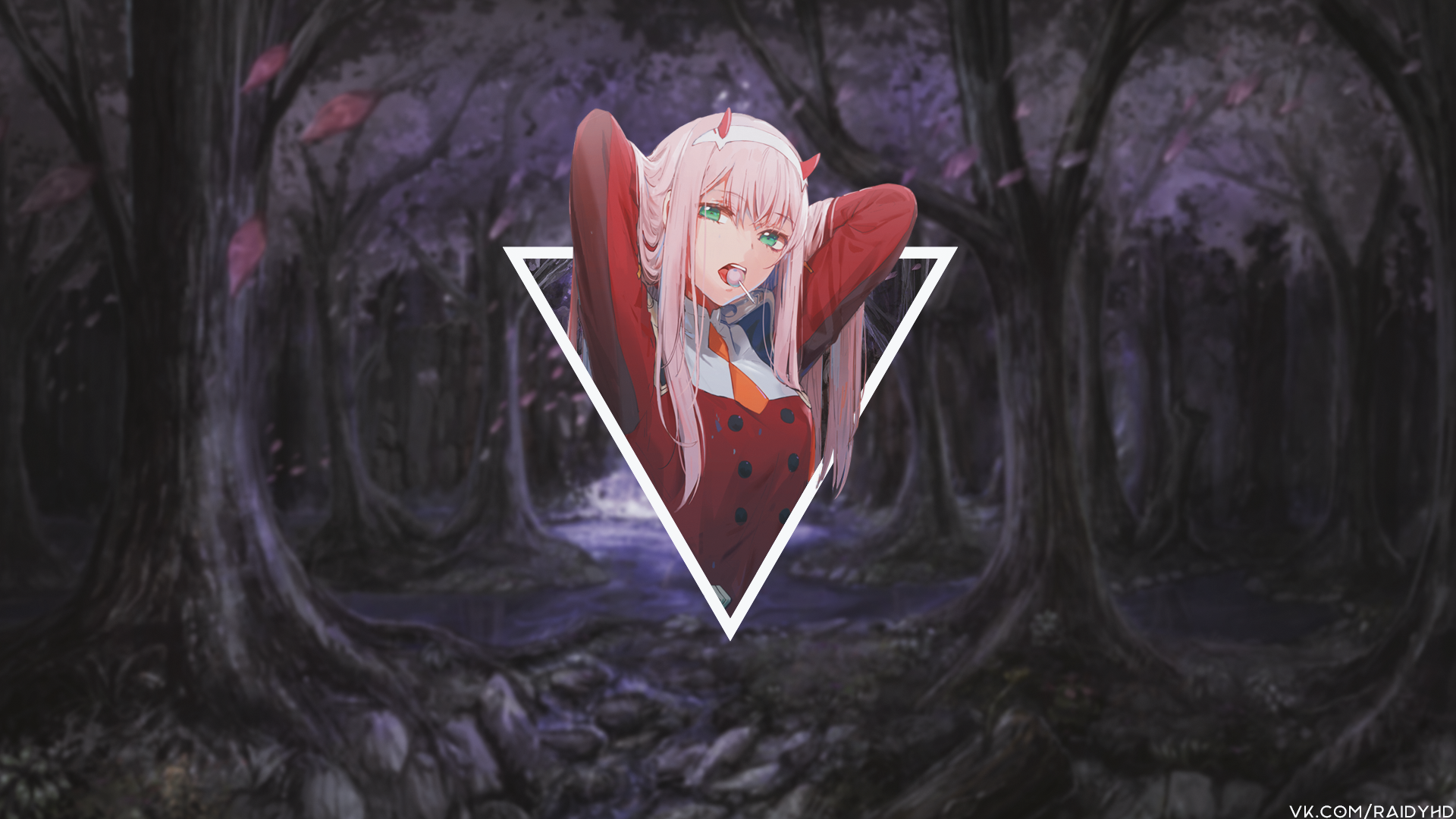 Zero Two Pc Collage Wallpapers Wallpaper Cave 