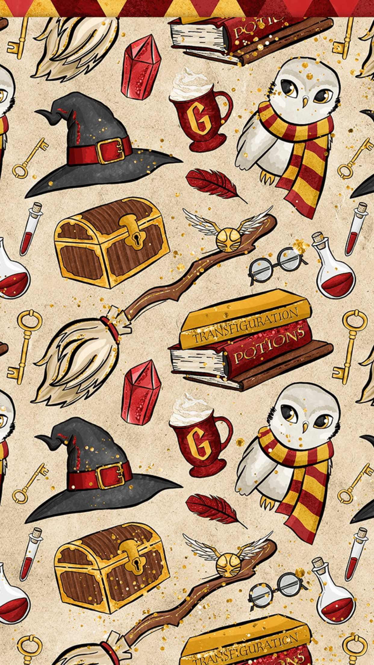 Cute Harry Potter Characters Wallpaper iPhone