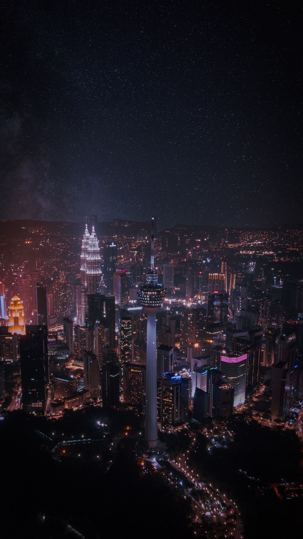 City Night Sky Picture. Download Free Image