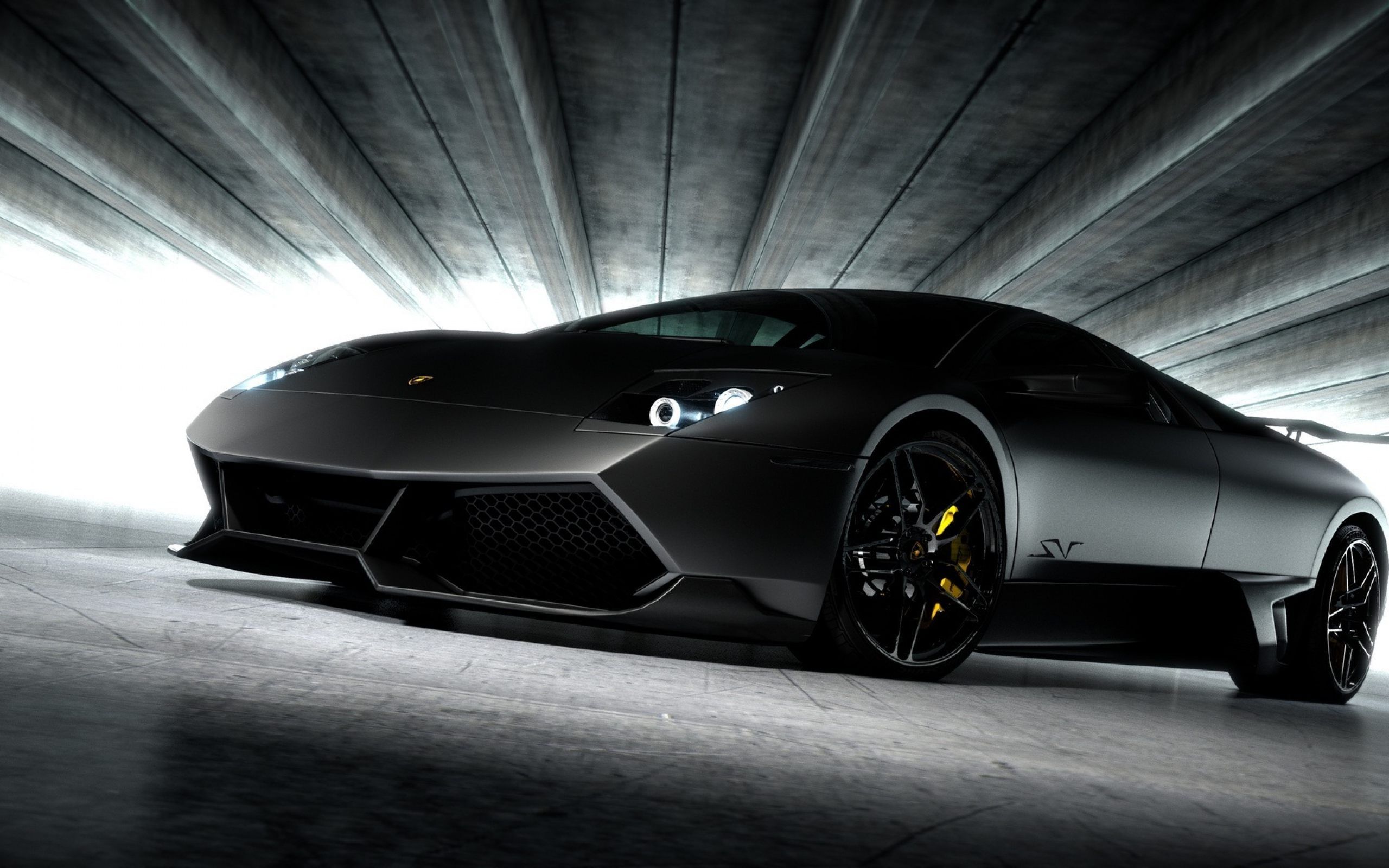 Lamborghini Murcielago Black Car Wallpaper HD Download HD Wallpaper
