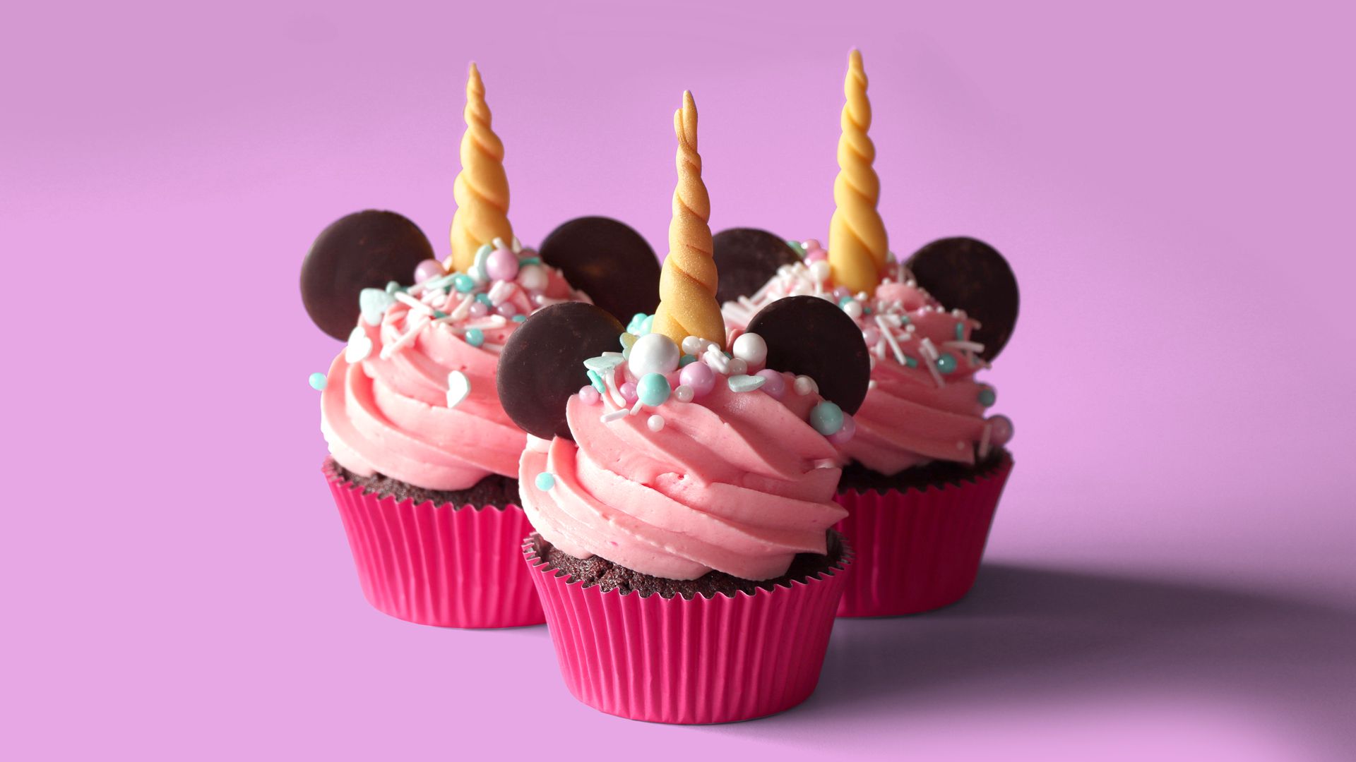Disney Unicorn Cupcakes.