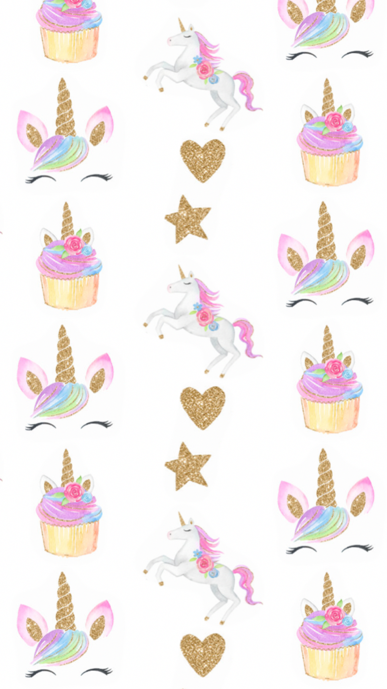 Wallpaper. By Artist Unknown. #unicornwallpaper. Unicorn wallpaper, Unicorn theme party, Unicorn themed birthday party