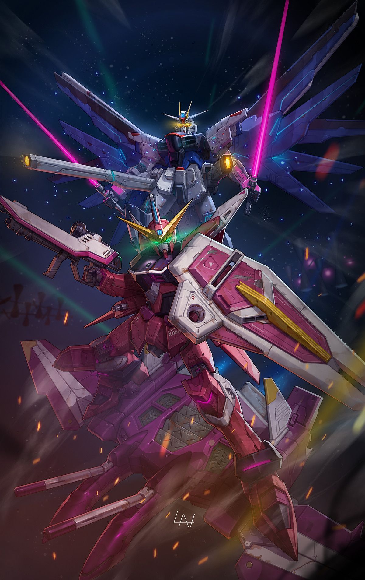 Freedom And Justice Gundam