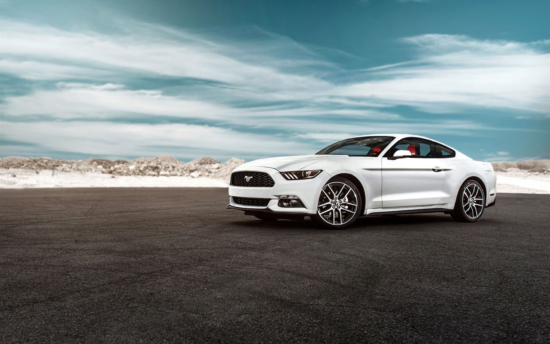 Wallpaper 2015 Ford Mustang GT white car 1920x1200 HD Picture, Image