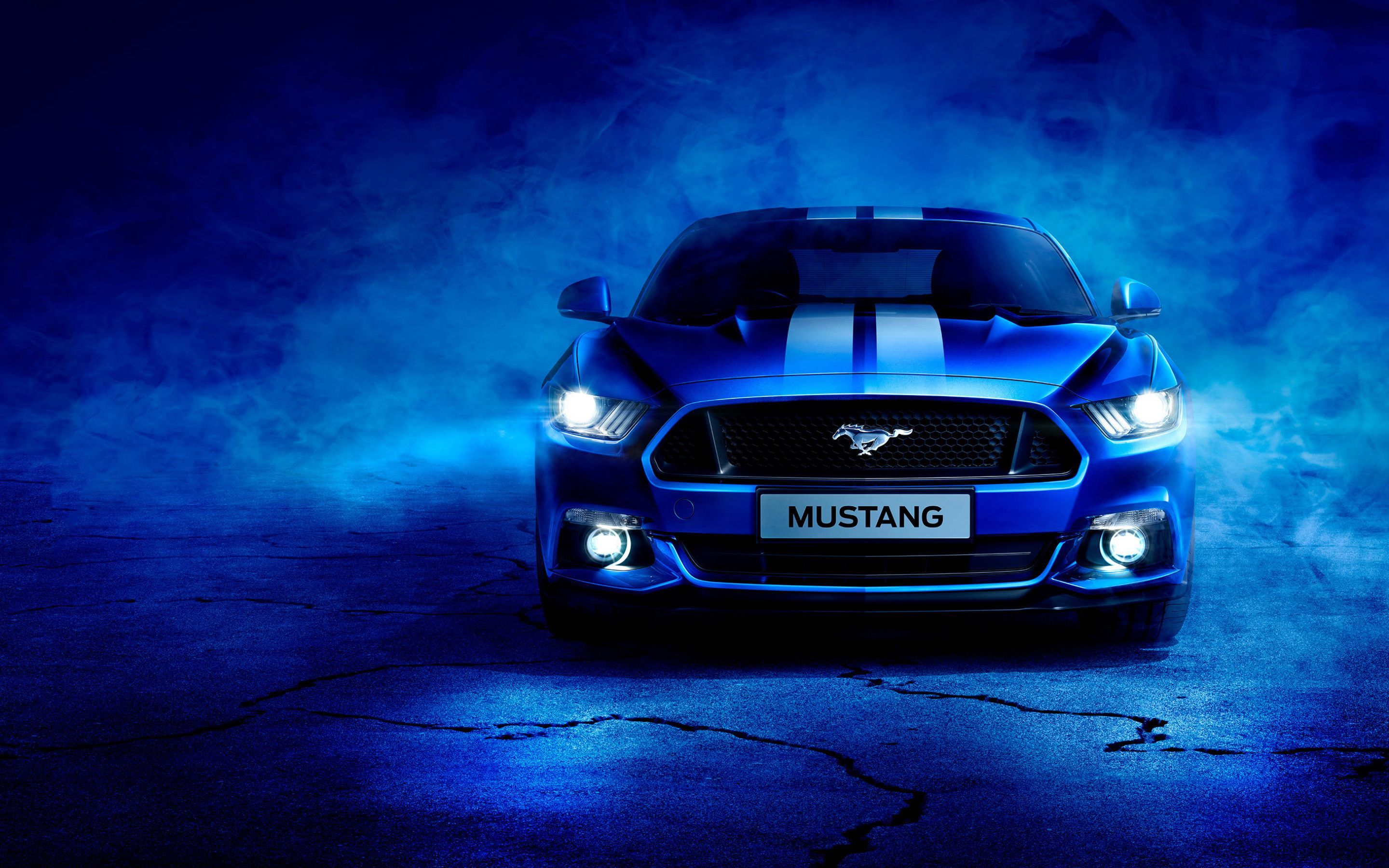 Blue Mustang Wallpaper Free Blue Mustang Background