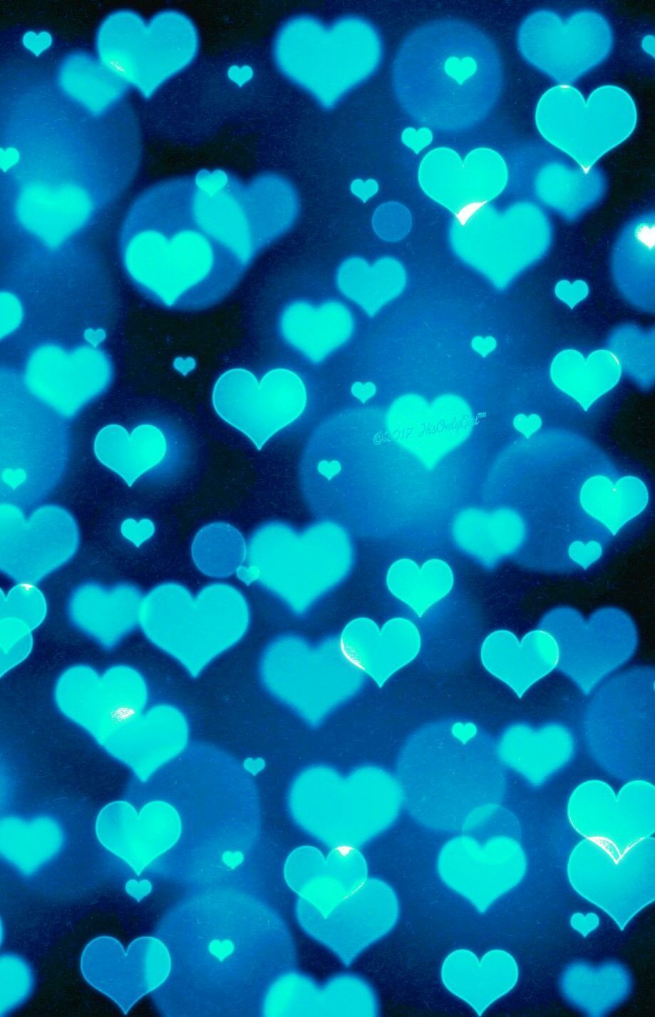 Blue Heart iPhone Wallpaper Free Blue Heart iPhone Background