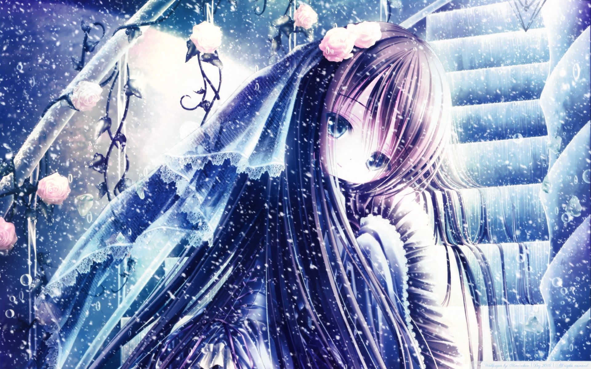 Winter Anime Girl Wallpaper