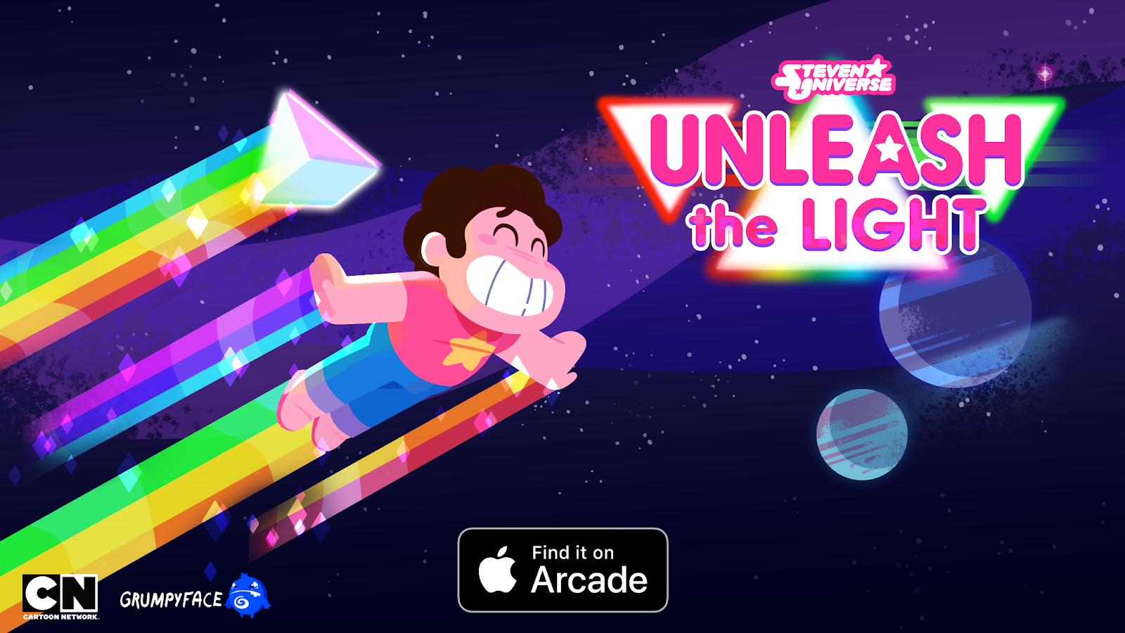 Grumpyface Studios: Steven Universe: Unleash the Light Available now on Apple Arcade!