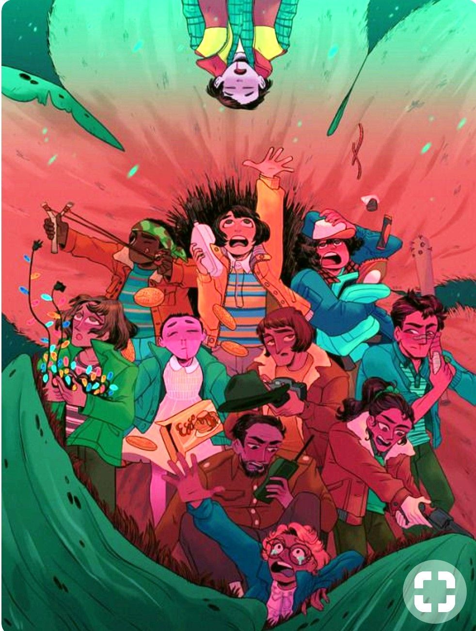 Stranger Things, Eleven, Mike Wheeler, Will Byers, Dustin Henderson, Lucas Sinclair, Nancy. Stranger things art, Stranger things poster, Stranger things wallpaper