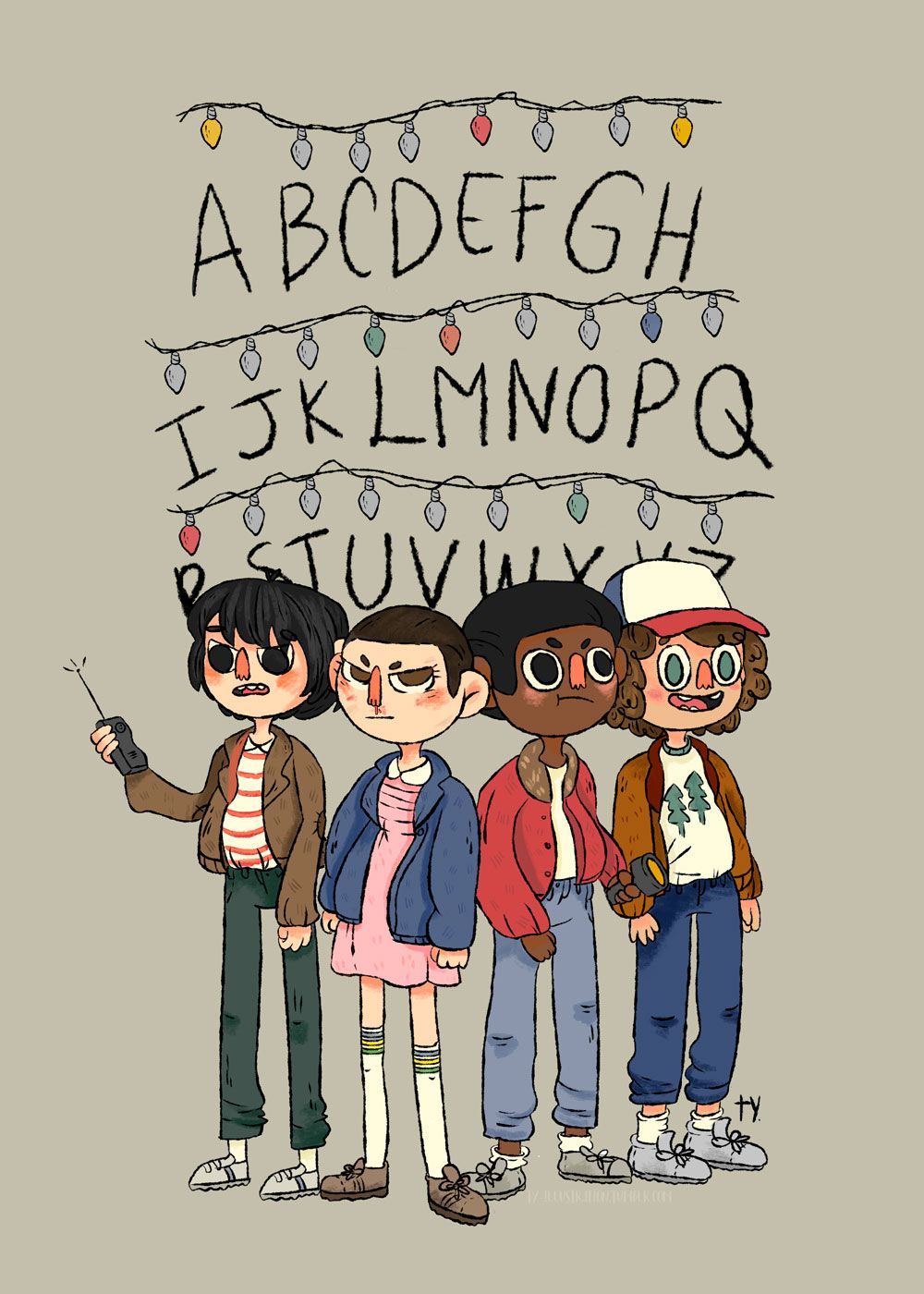 Ty Illustration. Stranger Things Fanart, Stranger Things Wallpaper, Stranger Things