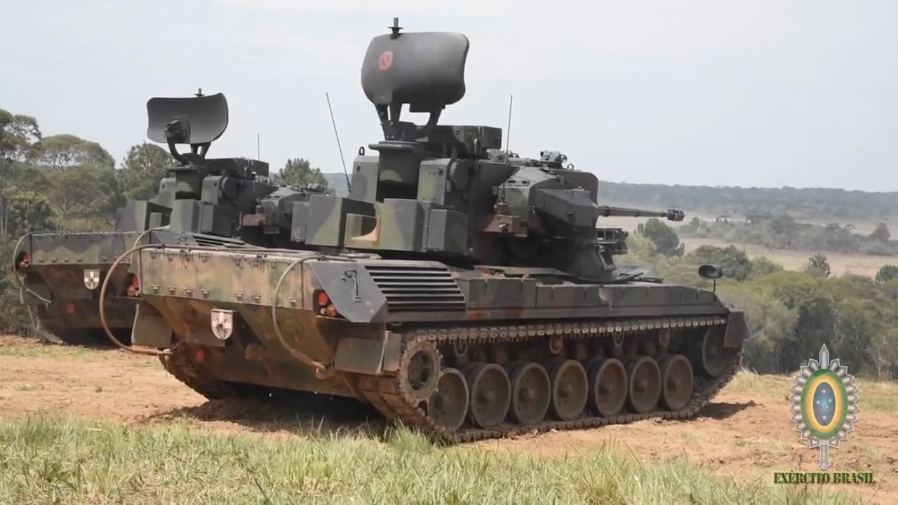 Brazilian Army Flakpanzer Gepard Self Propelled Anti Aircraft Gun