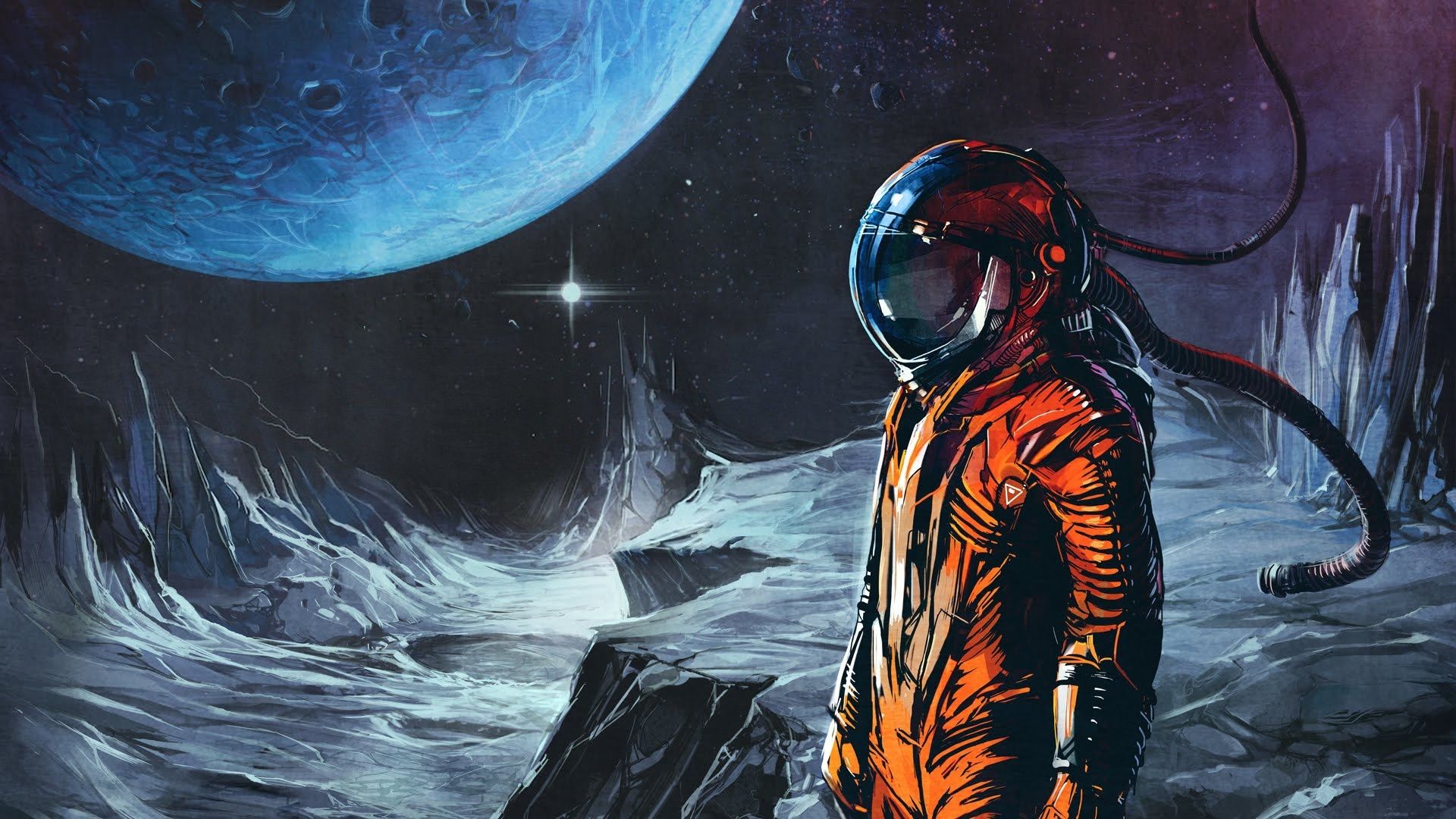 fantasy Art, Science Fiction, Space Suit Wallpaper HD / Desktop and Mobile Background