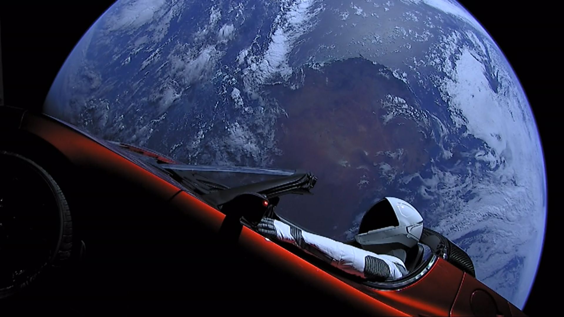 Tesla Roadster In Space With Space Suit Man, HD Others, 4k Wallpaper, Image, Background, Photo and Picture