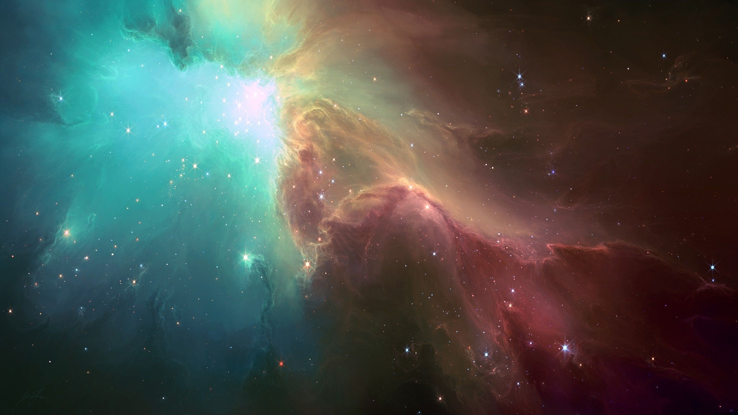 Ghost Nebula Space Desktop Wallpaper