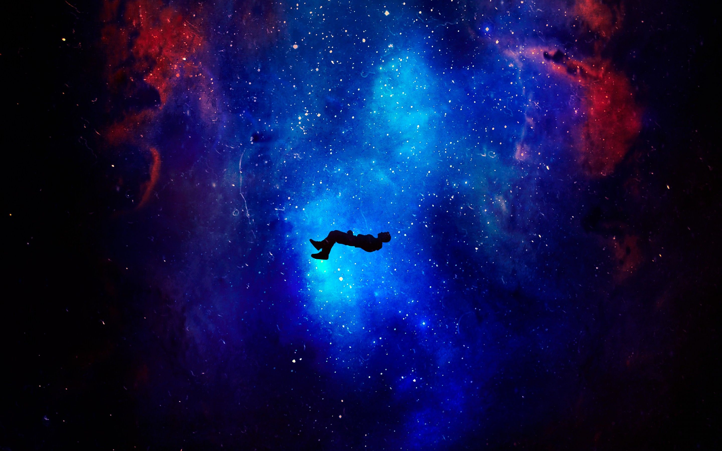 Lost in Space Wallpaper 4K, Alone, Dream, Deep space, Nebula, Fantasy