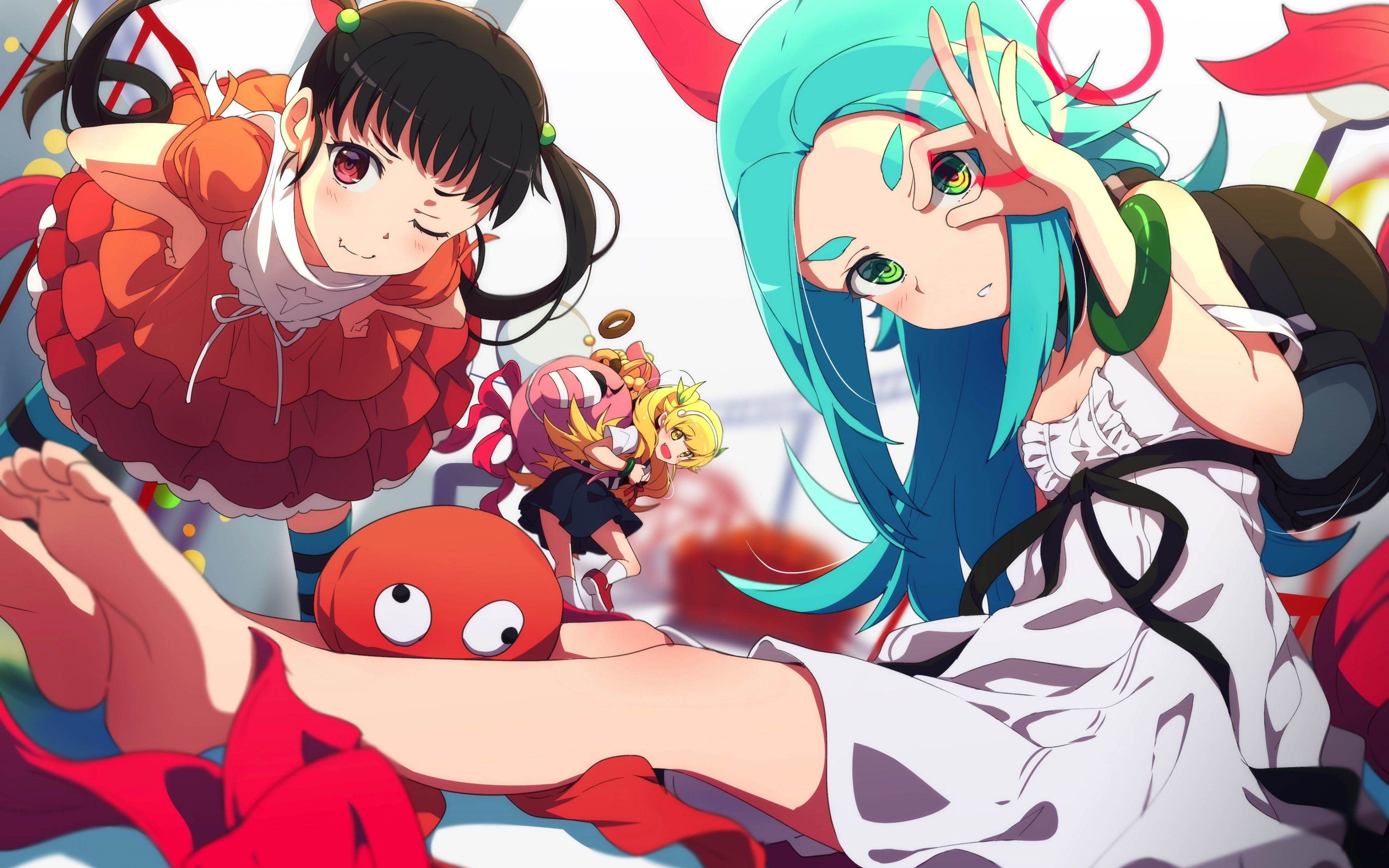 Wallpaper Anime Girls, Mayoi Hachikuji, Shinobu Oshino, Ononoki Wallpaper & Background Download