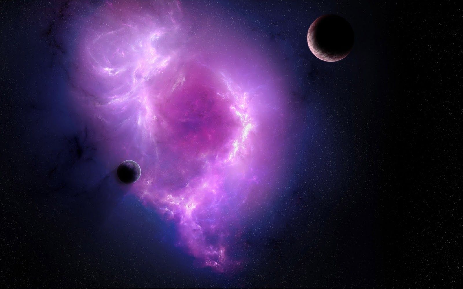 Purple Space Wallpaper
