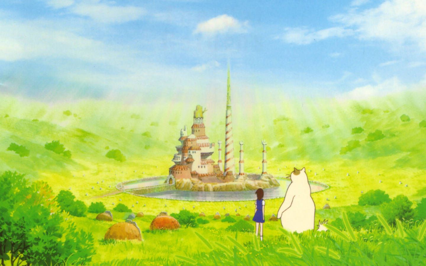 Кадр из аниме фон Хаяо Миядзаки