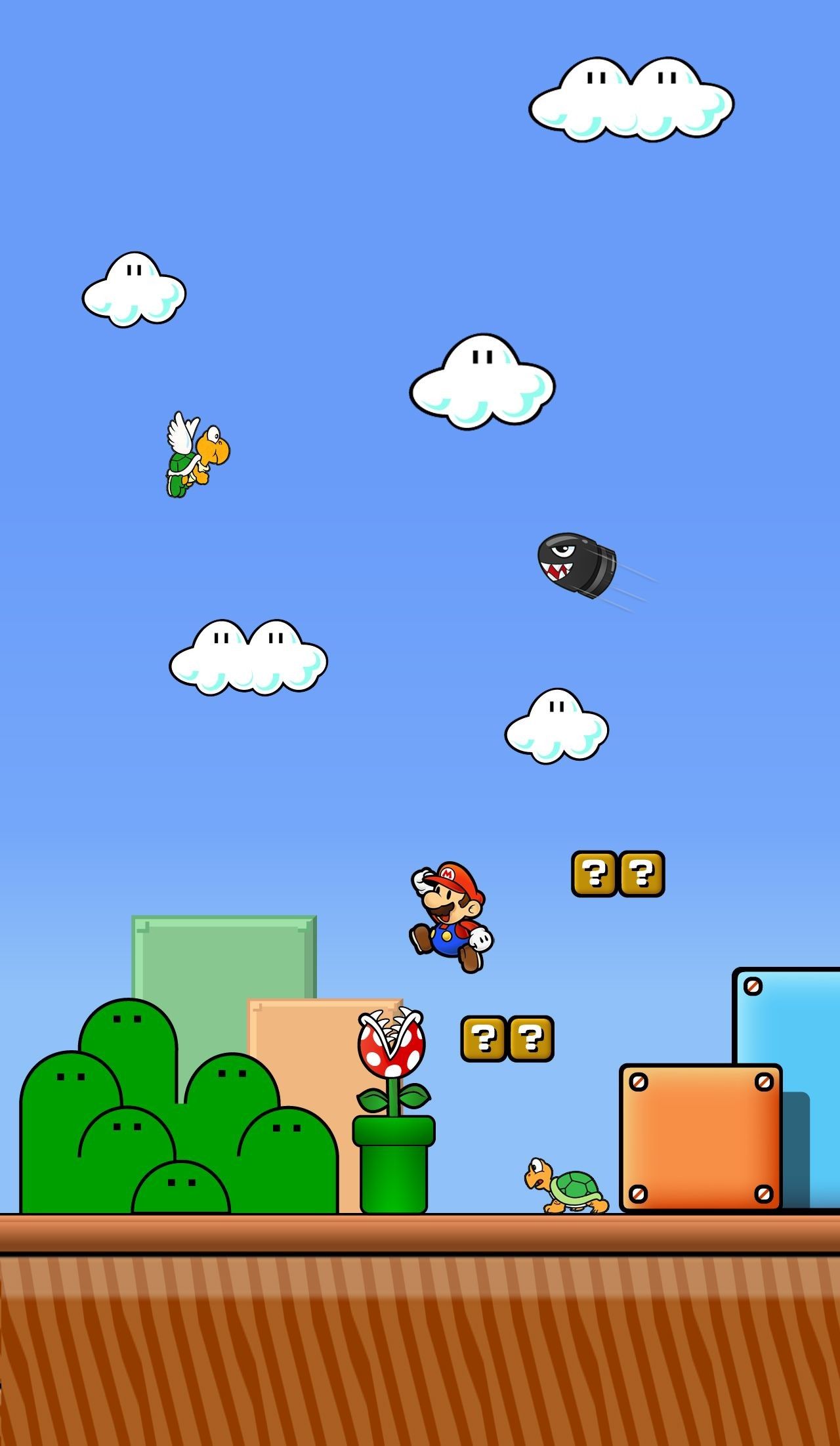 8 Bit Mario IPhone Wallpaper
