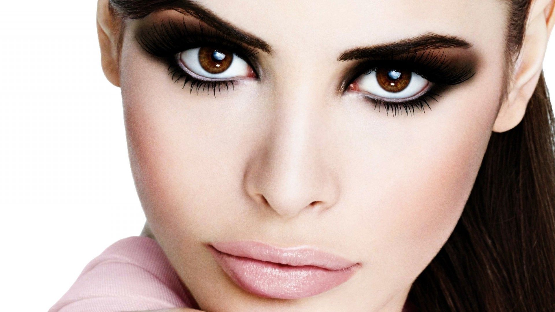 brown Eyes, Eye Contact, Lips, Women Wallpaper HD / Desktop and Mobile Background