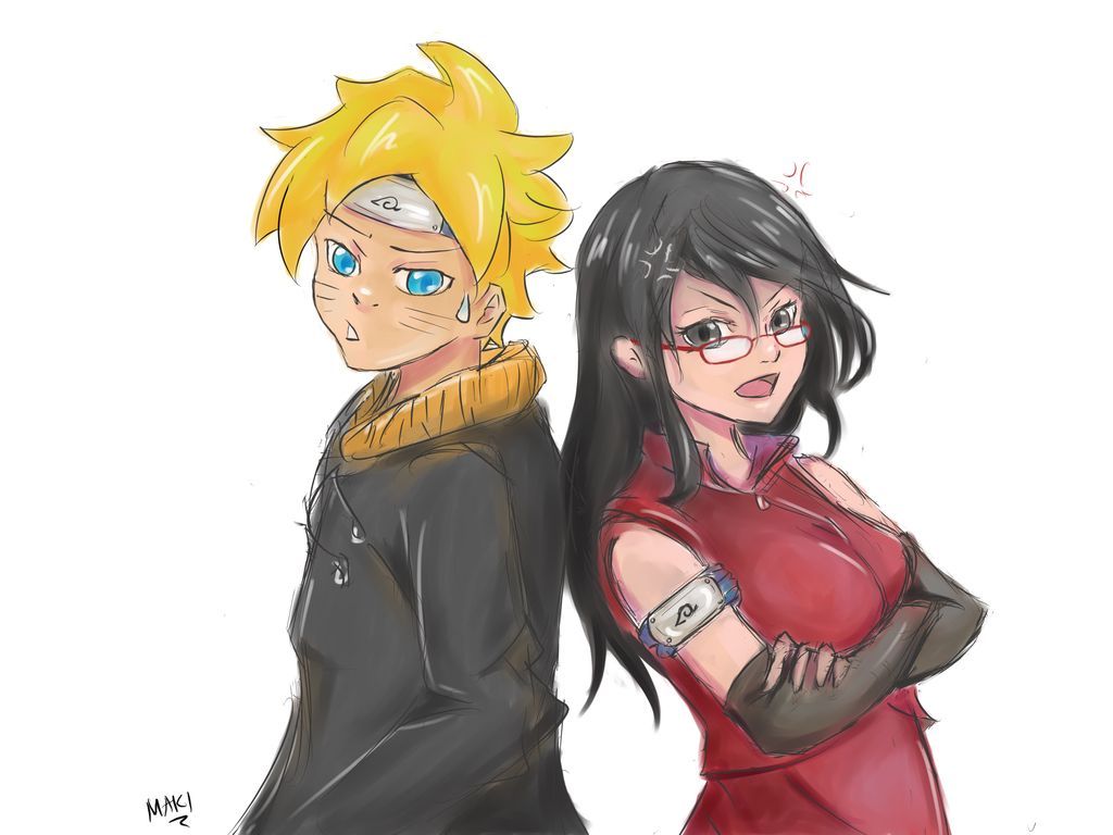 Boruto and Sarada. Boruto and sarada, Boruto, Naruto picture