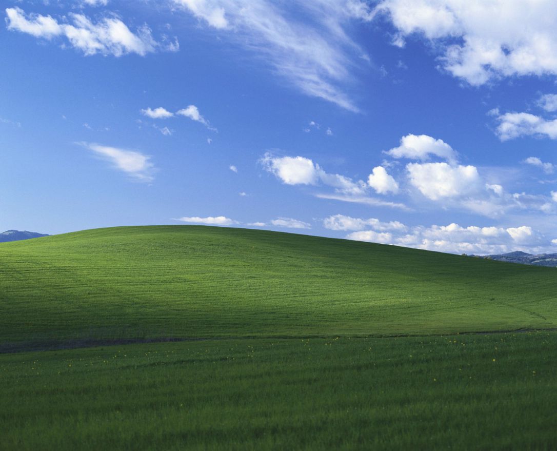 This Windows wallpaper was a real photo