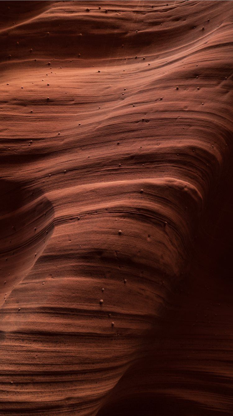 Close up details of the Antelope Canyon wall iPhone 8 Wallpaper Free Download