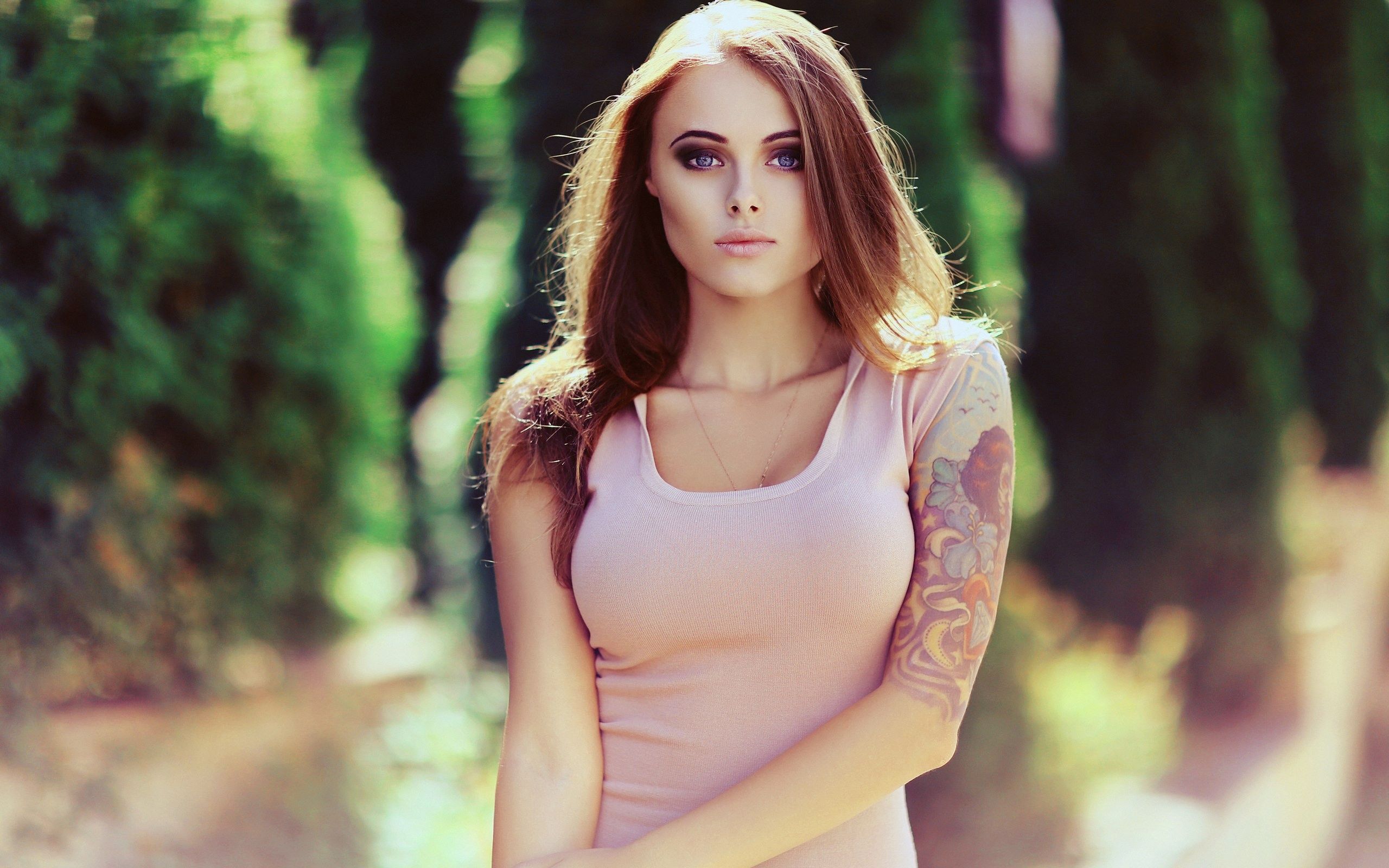 Stylish Girl With Tattoo