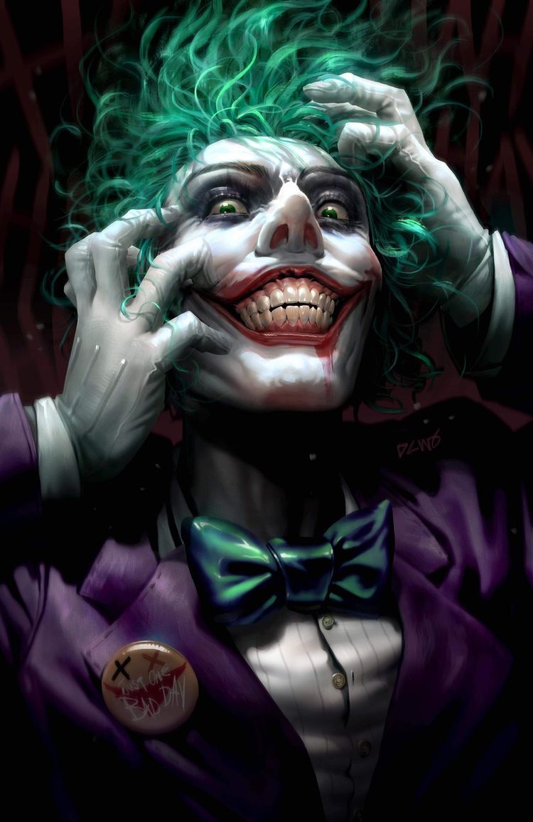 The Joker by Derrick Chew #DerrickChew #TheJoker #Joker #JosephMcDonald #Batman #GothamCity #ClownPrinceofCrime #Arkh. Joker animated, Joker image, Joker artwork