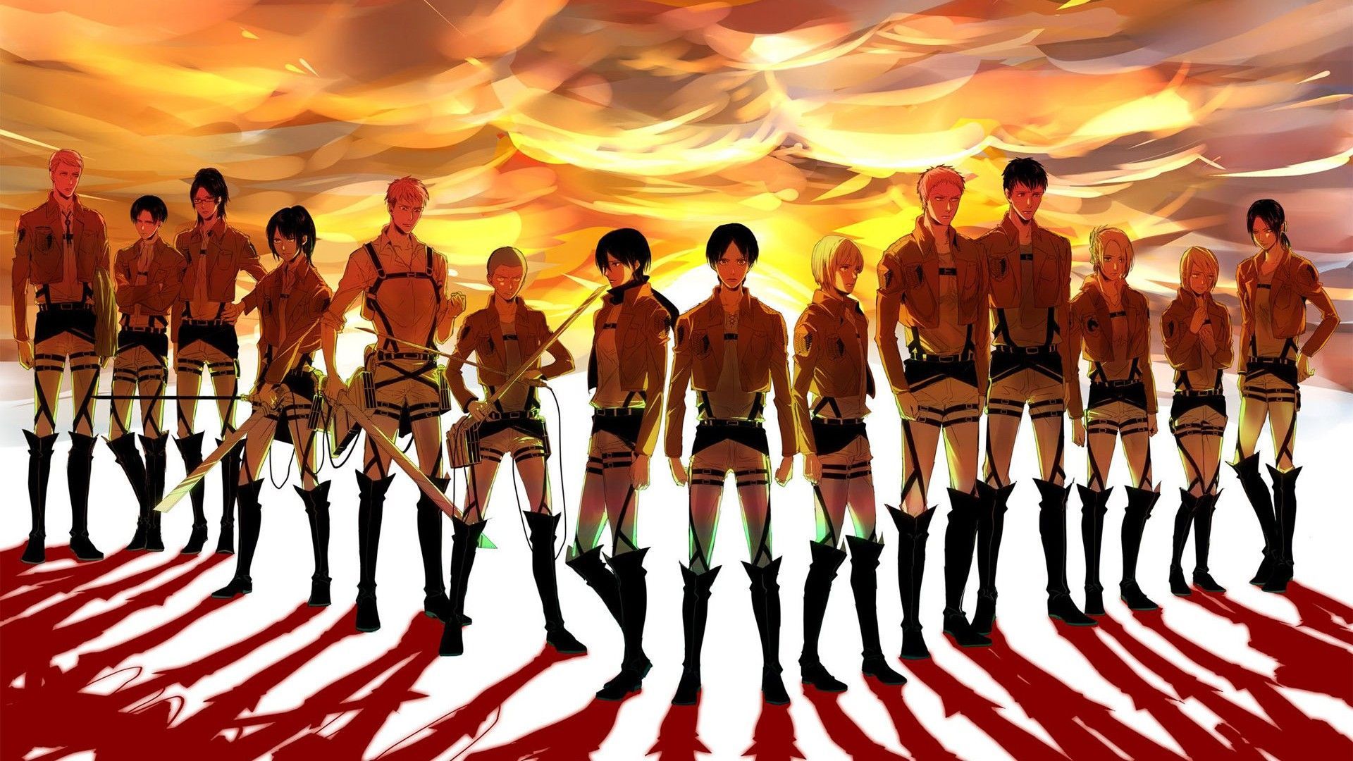 Squad and Survey Corps Computer Wallpaper, Desktop Backgroundx1080. Attack on titan anime, Attack on titan, Attack on titan levi