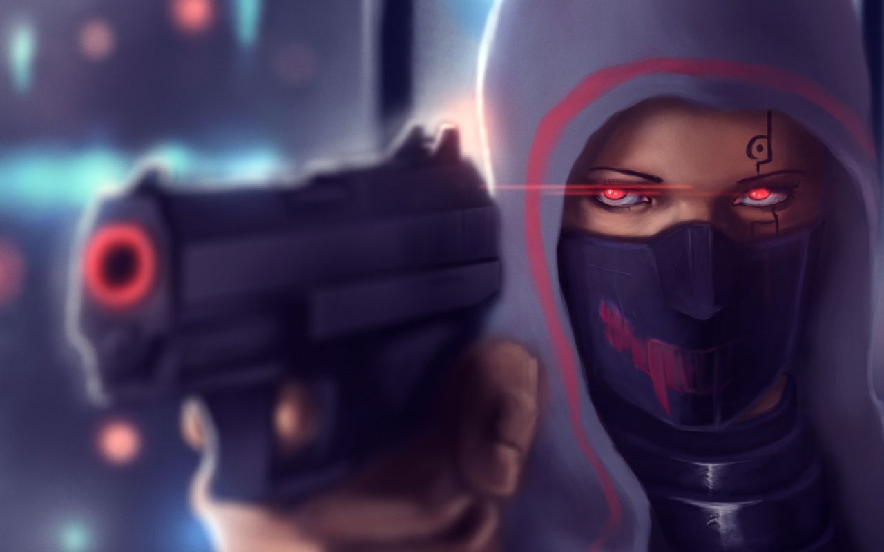 Wallpaper 4k Girl Pistol Futuristic 4k Artist Wallpaper, Artwork Wallpaper, Digital Art Wallpaper, Fantasy Girls Wallpaper, Hd Wallpaper, Pistol Wallpaper, Warrior Wallpaper