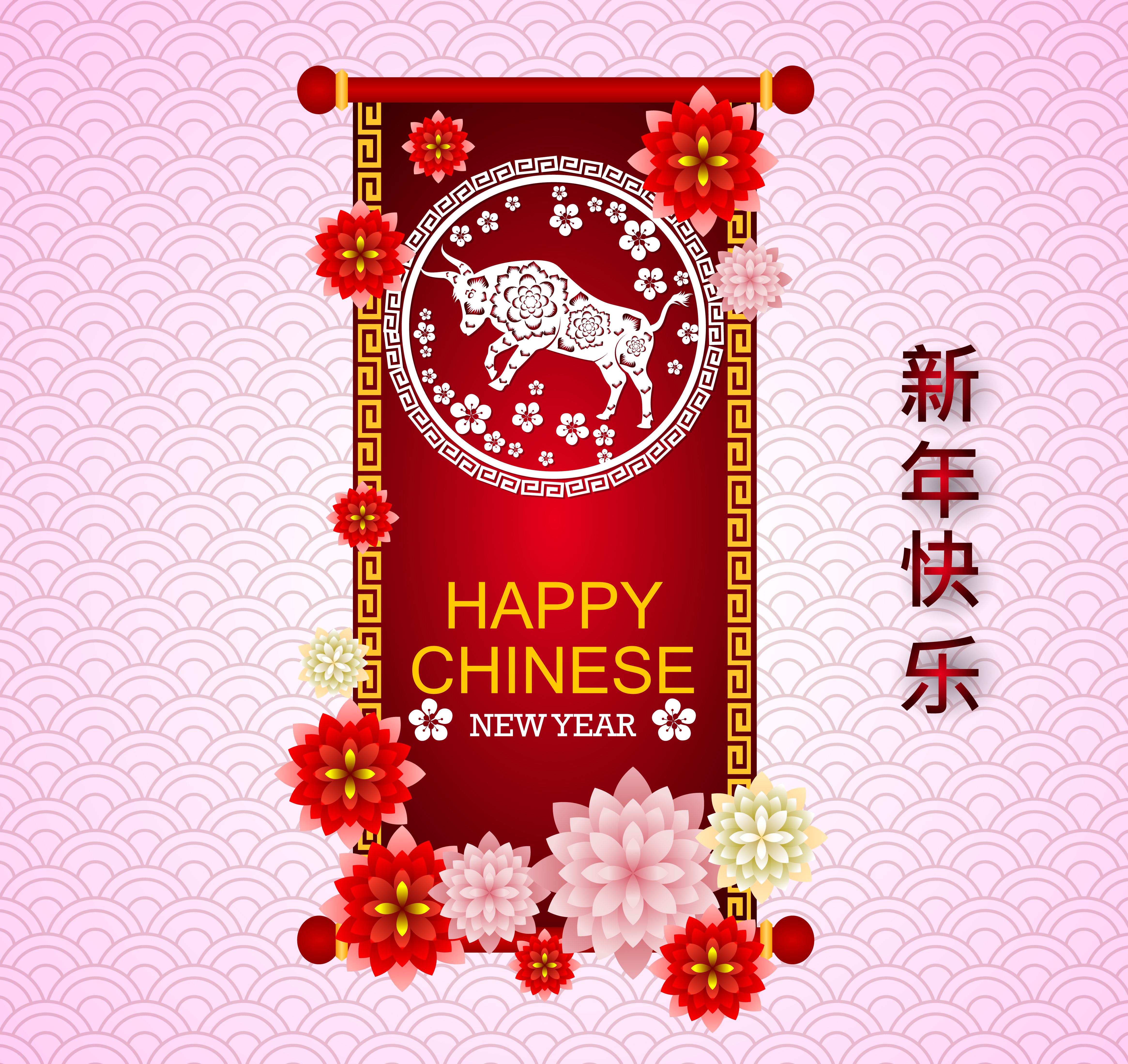 Happy Chinese New Year 2021 .vecteezy.com