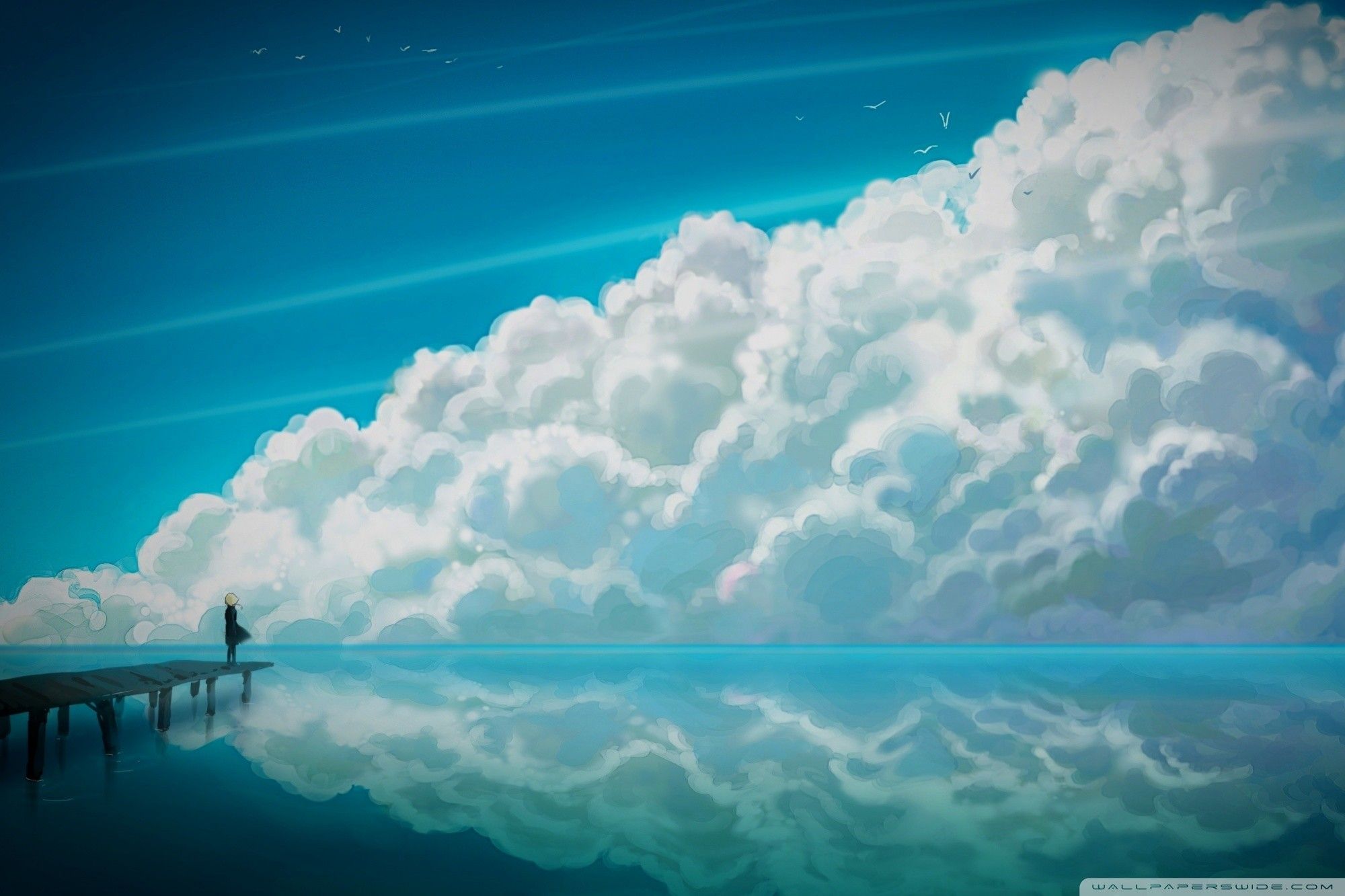 Download A peaceful moment of exploring anime scenery  Wallpaperscom