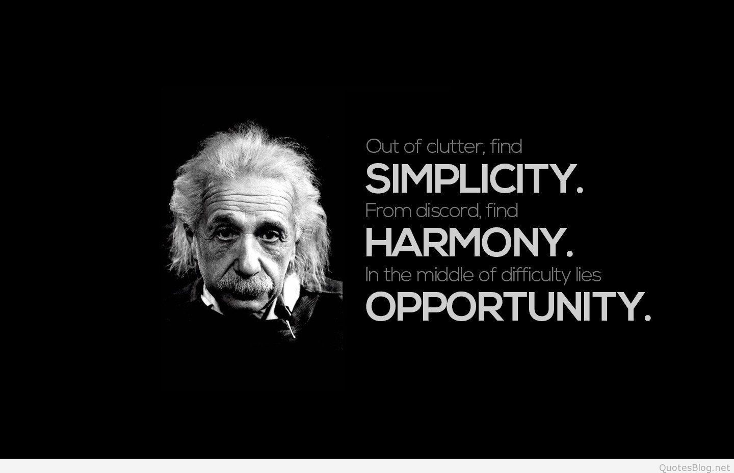 Albert Albert Einstein Black Harmony Opportunity Einstein Quotes HD Wallpaper & Background Download