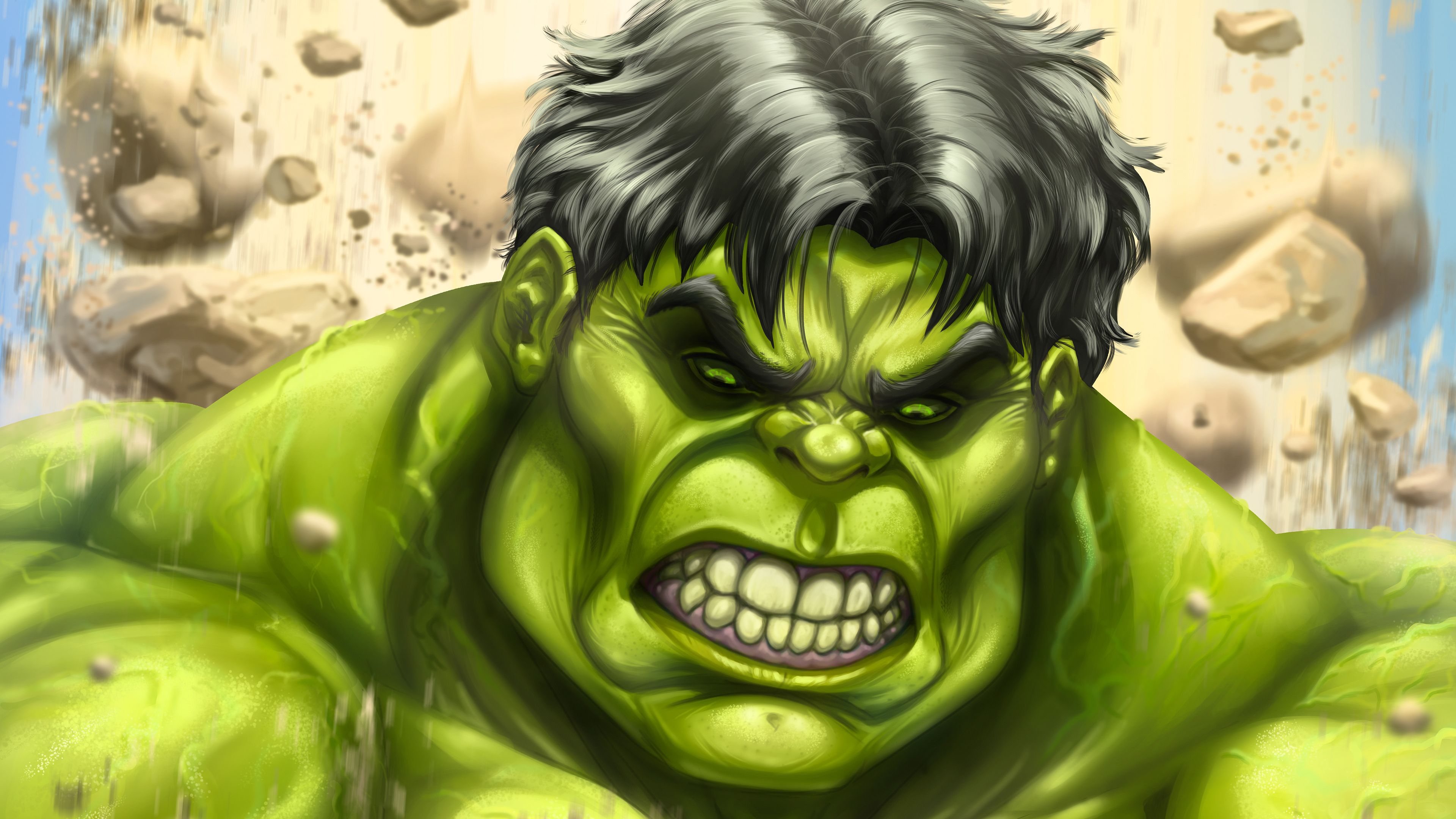 The Incredibles Hulk Art 4k