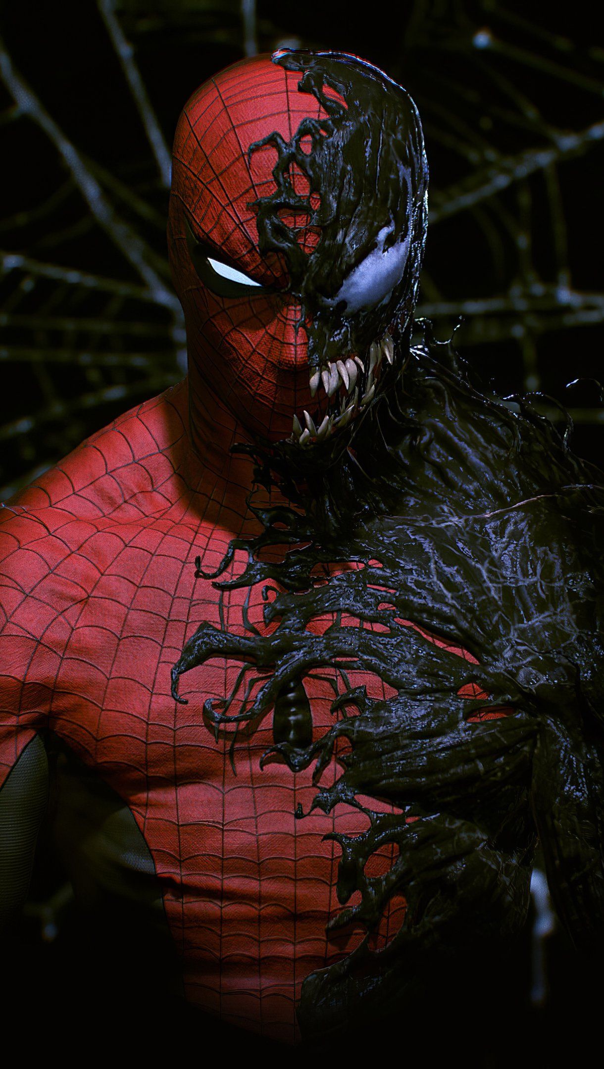 Half Spiderman Half Venom Wallpaper 4k Ultra HD