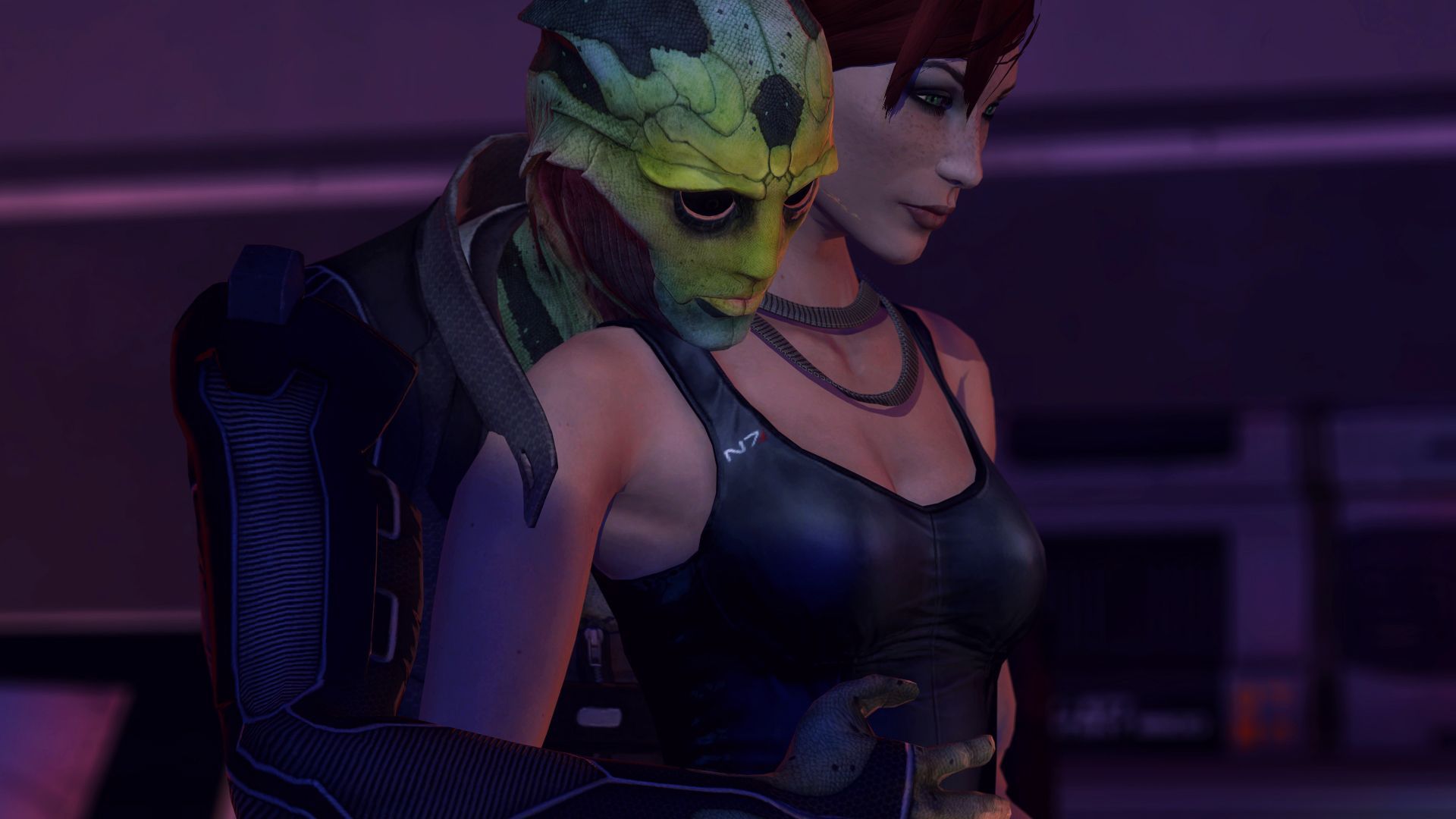 Thane Krios and Jane Shepard. Thane krios, Mass effect, Thane